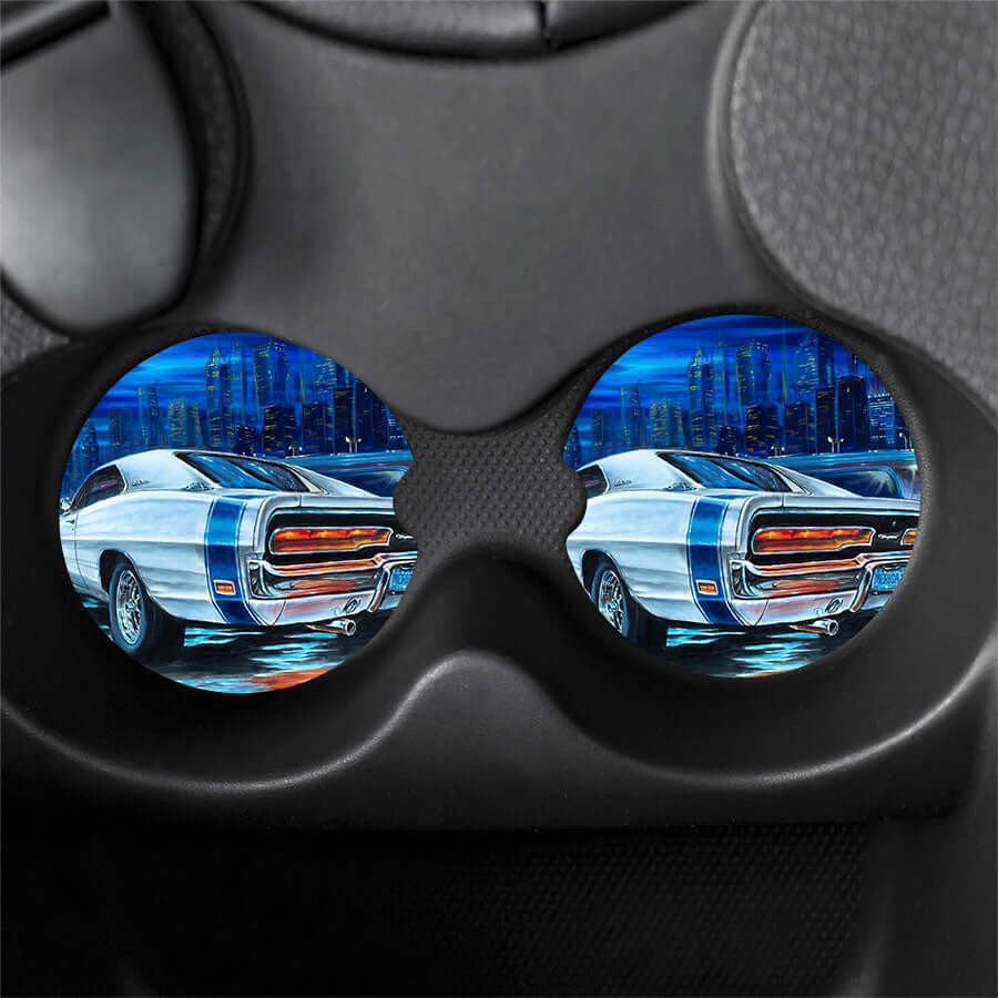 The king of muscle cars - MaddK Studio - car drink coaster All American Made American Muscle car Charger classic car coaster Dodge Dodge Charger FB gas car gasoline car MaddK Made In America made in USA Mucle Car MUSCLE Muscle Car Muscle Kar Race Car Sports car Street Car Vintage Car