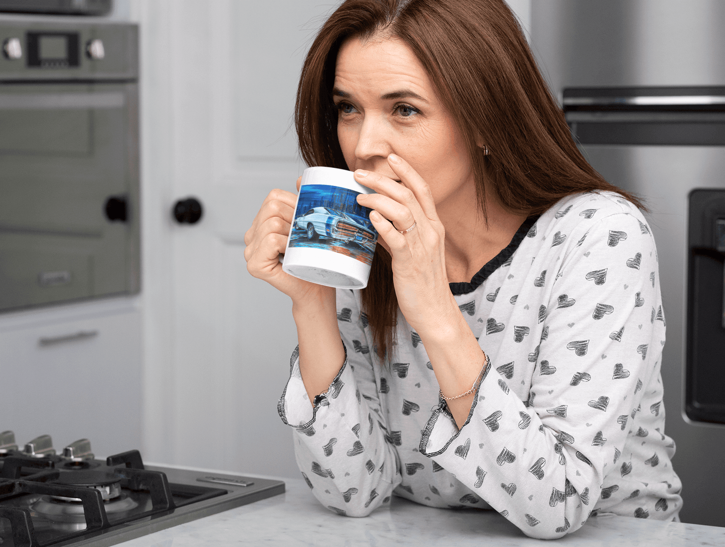 The King of Muscle Cars - MaddK Studio- White glossy mug