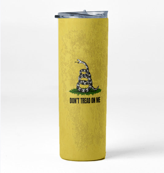 Don't tread on me 20 ounce tumbler fathers day freedom gadsden Gadsden flag Gadsden snake libertarian liberty mothers day gift stocking stuffer