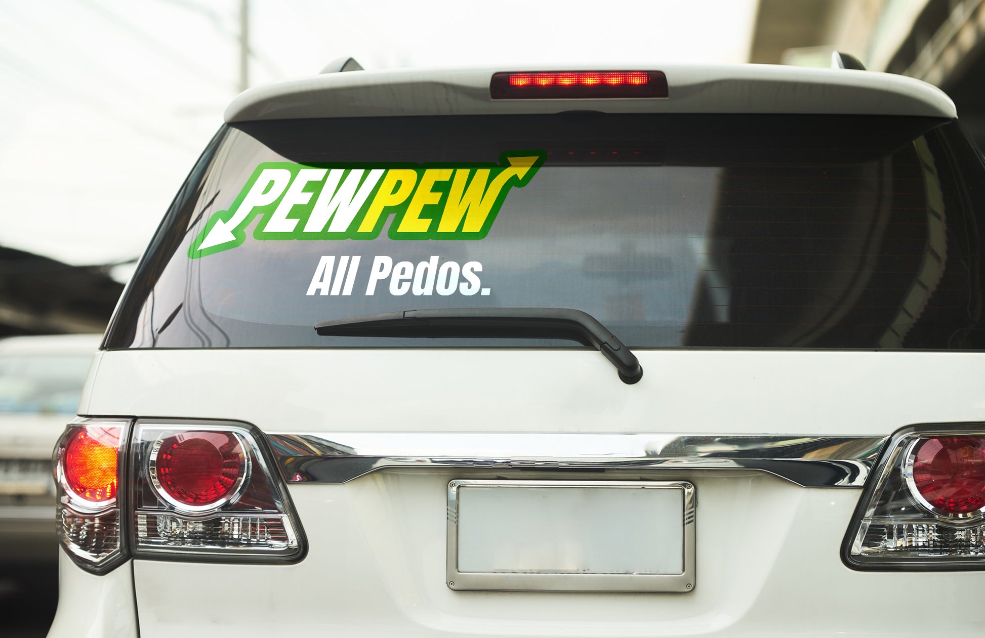 PewPew ALL Pedos Vinyl decal decal stickers Decals for cars Decals for Trucks decals for tumblers minivan sticker SUV decals truck decals window decal car Window decals window decor