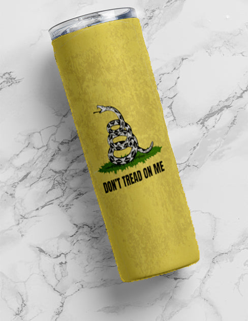 Don't tread on me 20 ounce tumbler fathers day freedom gadsden Gadsden flag Gadsden snake libertarian liberty mothers day gift stocking stuffer