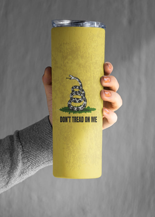 Don't tread on me 20 ounce tumbler fathers day freedom gadsden Gadsden flag Gadsden snake libertarian liberty mothers day gift stocking stuffer