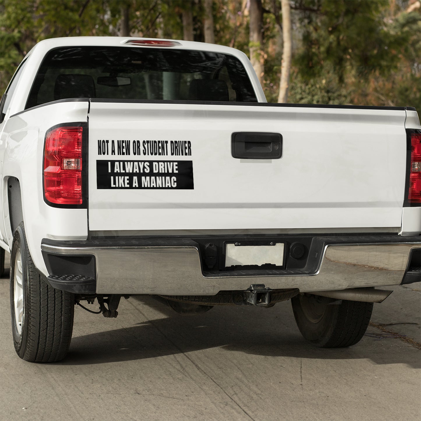 Not a new or student driver, I always drive like a maniac Vinyl decal All decal stickers Decals for cars Decals for Trucks FB minivan sticker new driver SUV decals truck decals window decal car Window decals window decor