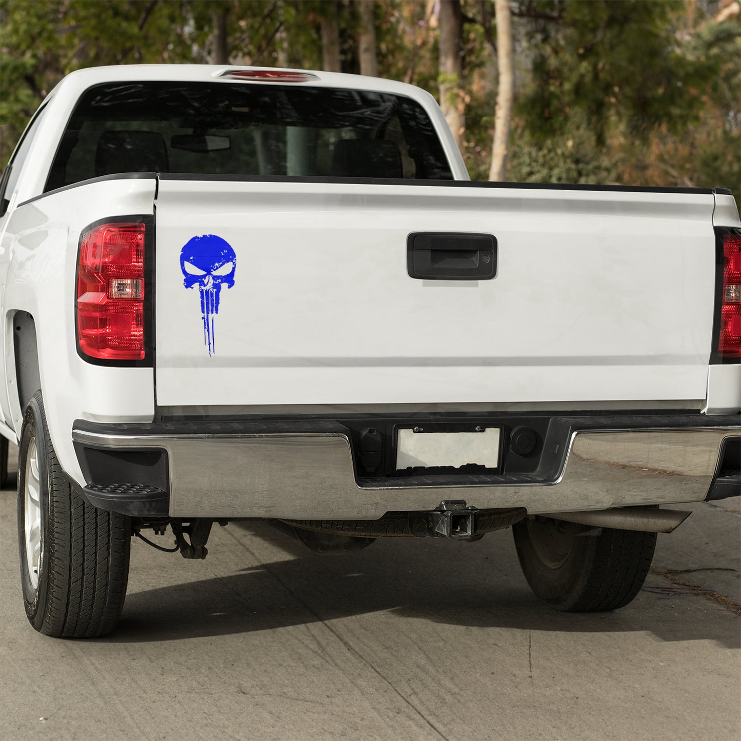 Distressed Punisher vinyl decal All Car Window Decal distressed FB Gift For Her Him laptop decal liberty skull skull sticker truck decals truck decals country truck decals for men van decals