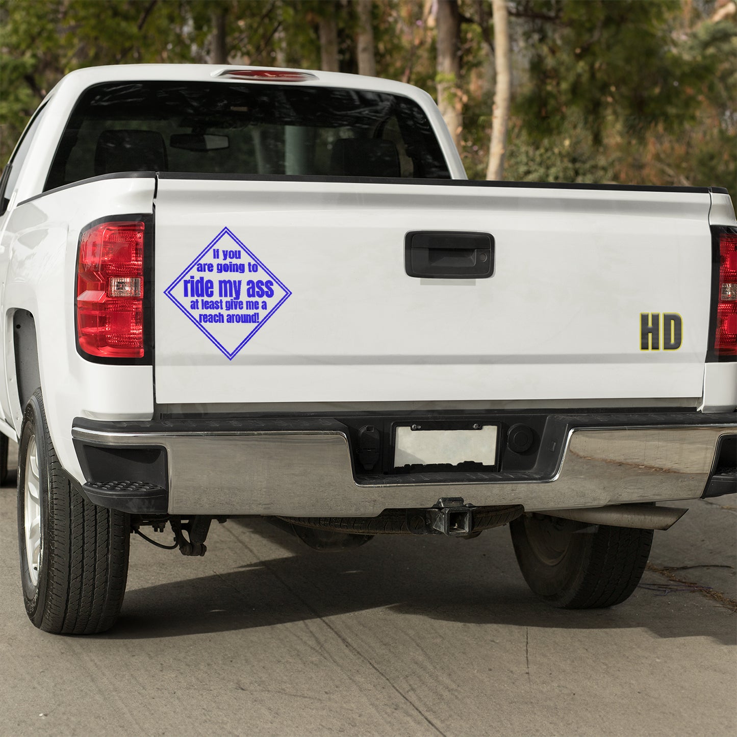 If you are going to ride my ass at least give me a reach around! 2 Vinyl decal All decal stickers Decals for cars Decals for Trucks FB minivan sticker road rage SUV decals truck decals window decal car Window decals window decor