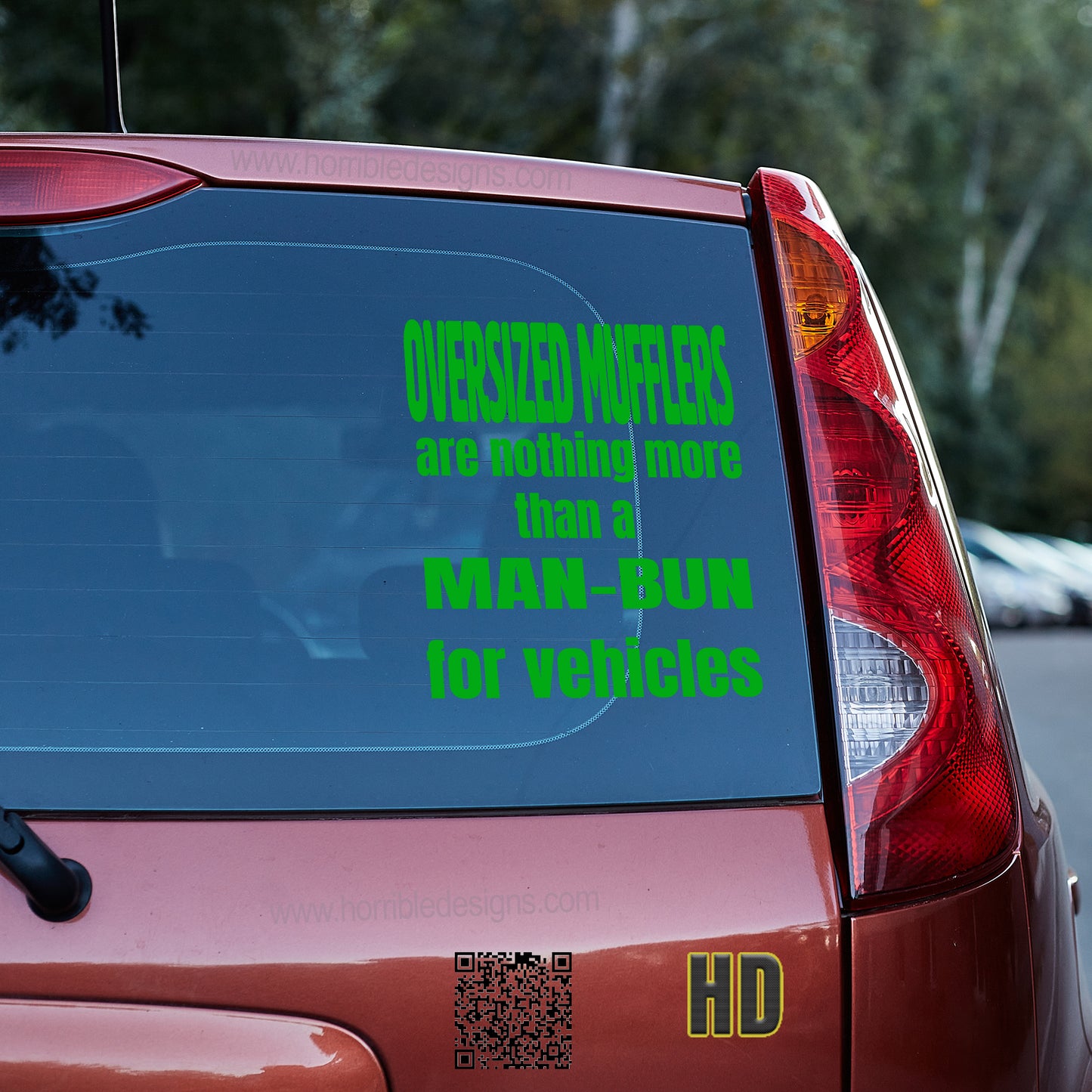 Oversized mufflers are just man-buns for vehicles Vinyl decal All decal stickers Decals for cars Decals for Trucks FB minivan sticker SUV decals truck decals window decal car Window decals window decor