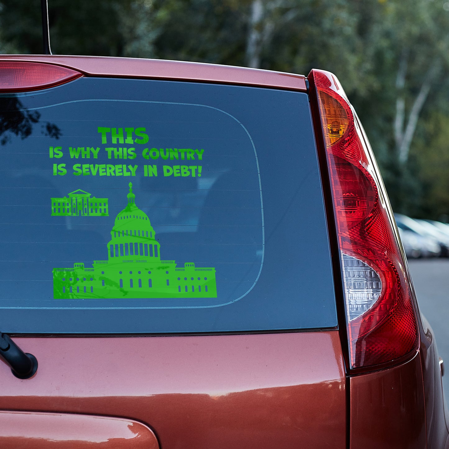 This is why this country is severely in debt Vinyl decal All decal stickers Decals for cars Decals for Trucks decals for tumblers FB minivan sticker SUV decals truck decals window decal car Window decals window decor