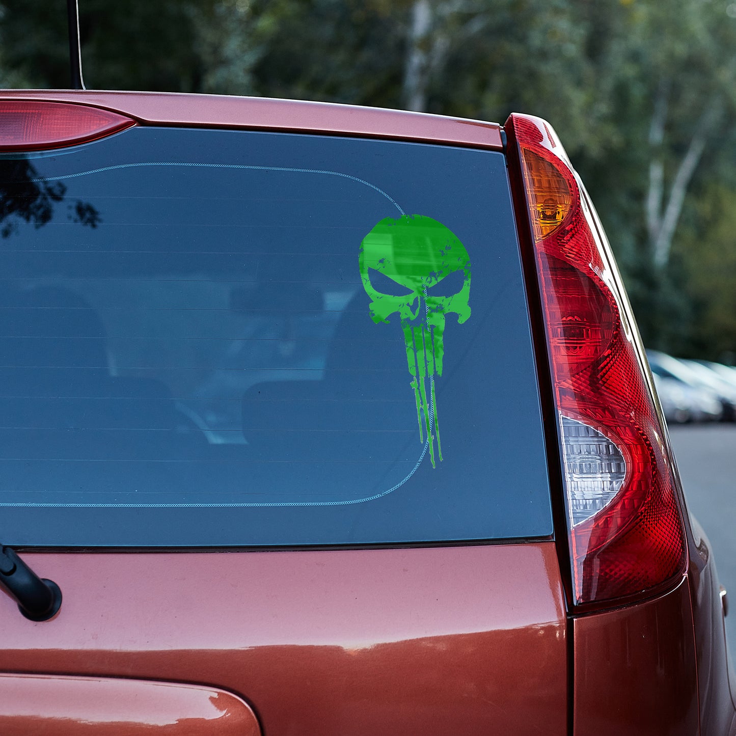 Distressed Punisher vinyl decal All Car Window Decal distressed FB Gift For Her Him laptop decal liberty skull skull sticker truck decals truck decals country truck decals for men van decals