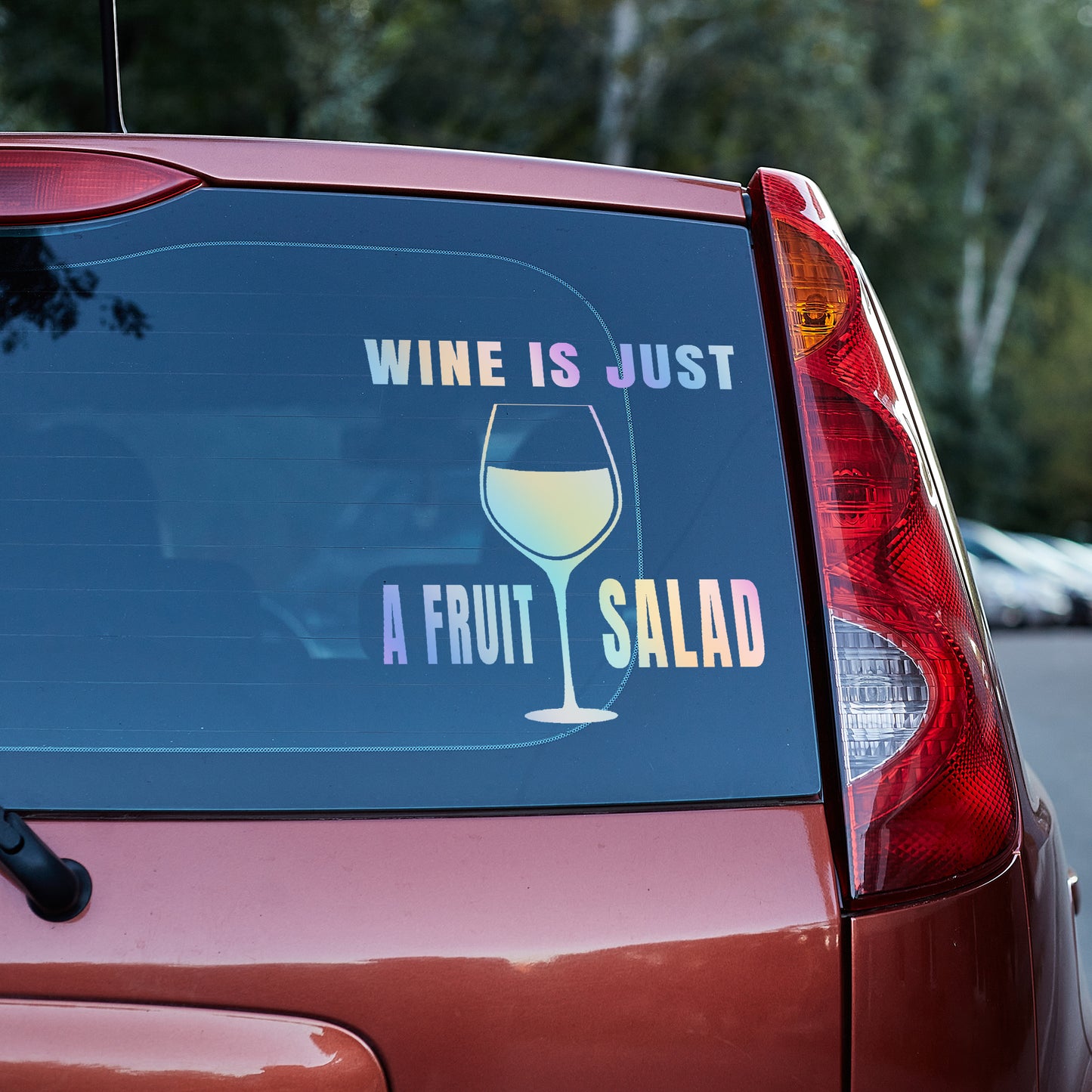 Wine is just a fruit salad Vinyl decal All decal stickers Decals for cars Decals for Trucks decals for tumblers FB freedom liberty minivan sticker SUV decals truck decals window decal car Window decals window decor