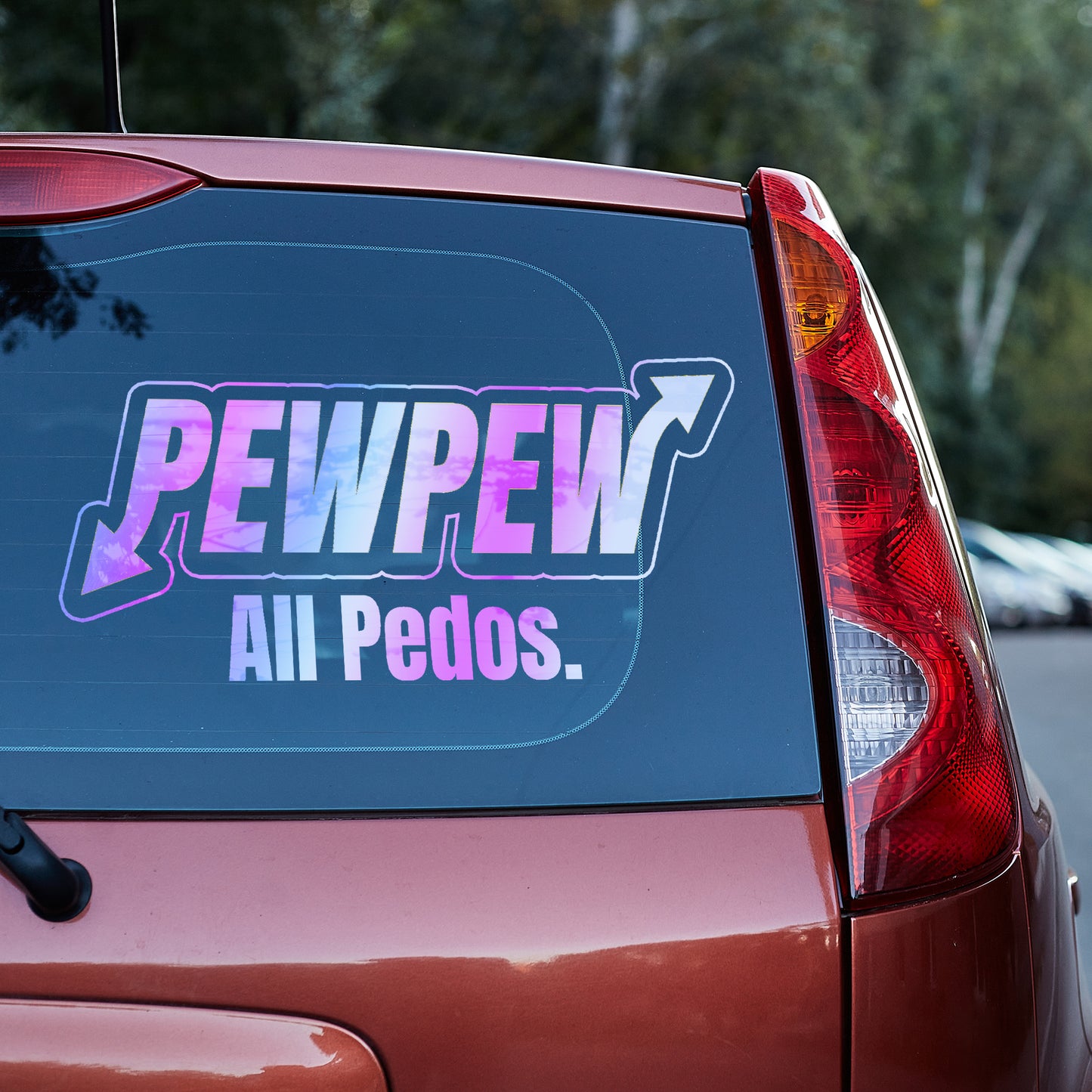 Pew Pew ALL Pedos vinyl decal car decal decal for cars decal for trucks Decals for cars Decals for Trucks decals for tumblers decals for vehicles door decal funny decals p diddy Window decals