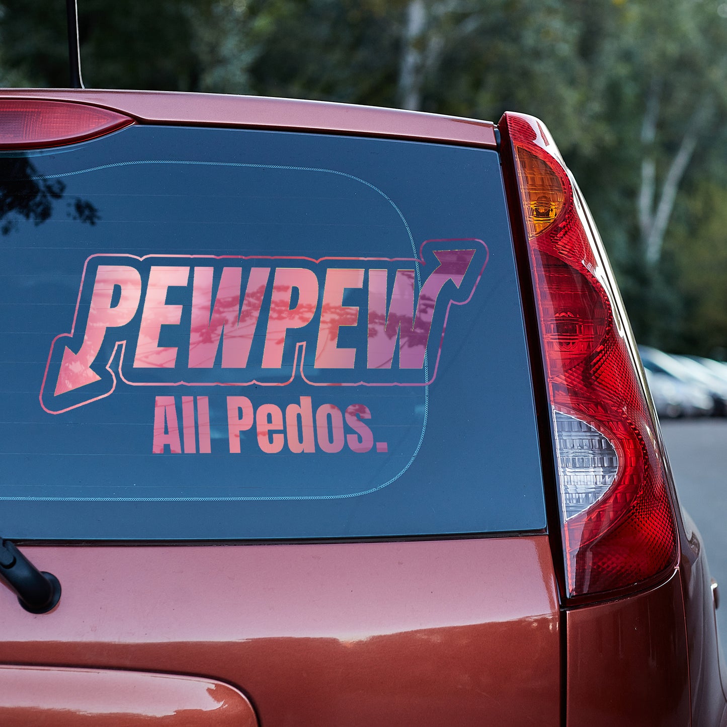 Pew Pew ALL Pedos vinyl decal car decal decal for cars decal for trucks Decals for cars Decals for Trucks decals for tumblers decals for vehicles door decal funny decals p diddy Window decals