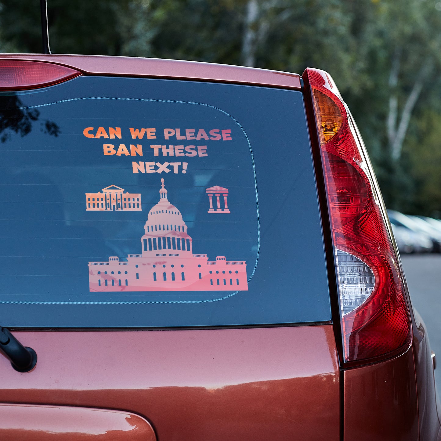 Can we please ban these next Vinyl decal All decal stickers Decals for cars Decals for Trucks decals for tumblers FB minivan sticker SUV decals TikTok TikTok ban truck decals window decal car Window decals window decor