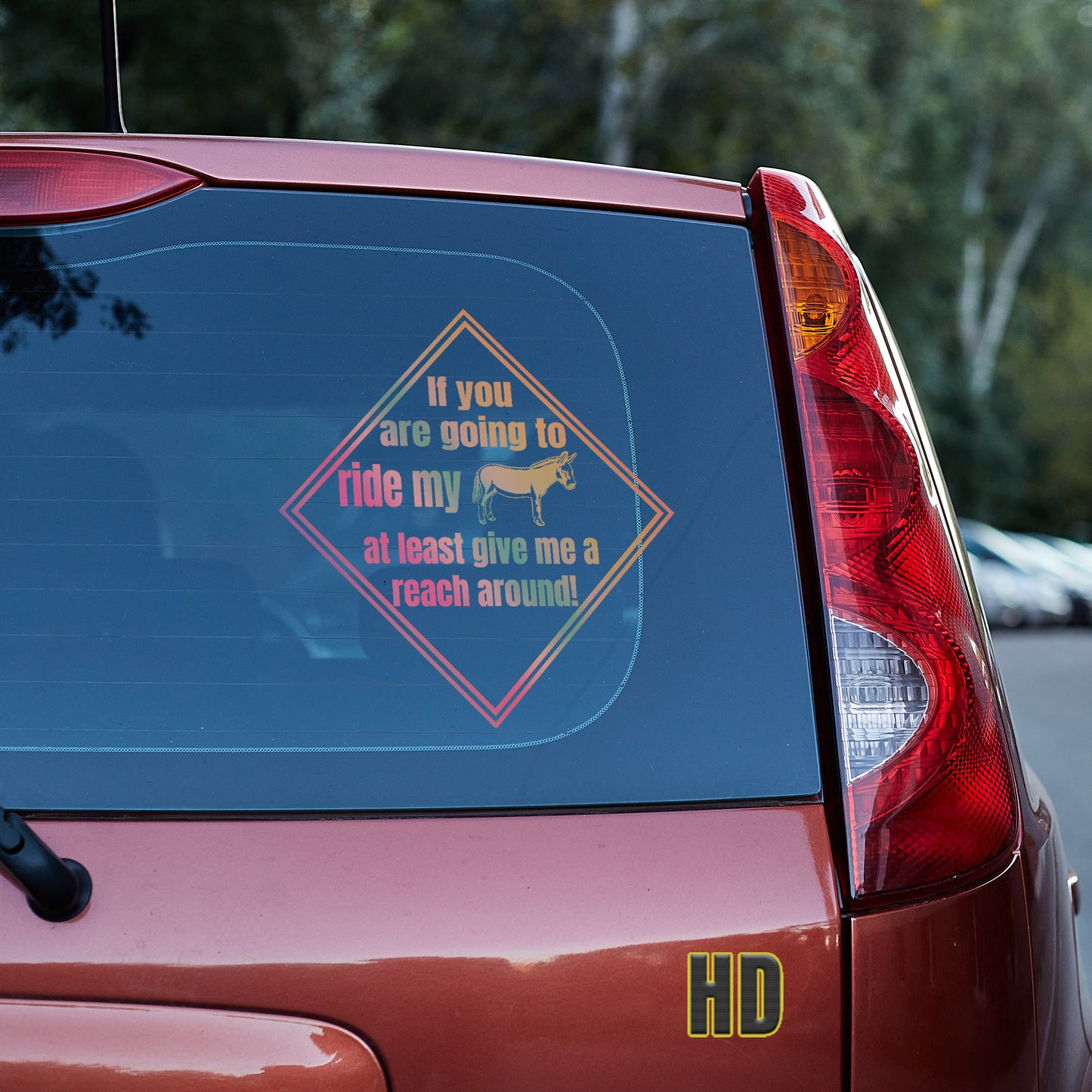 If you are going to ride my ass at least give me a reach around! Vinyl decal All decal stickers Decals for cars Decals for Trucks FB minivan sticker road rage SUV decals truck decals window decal car Window decals window decor