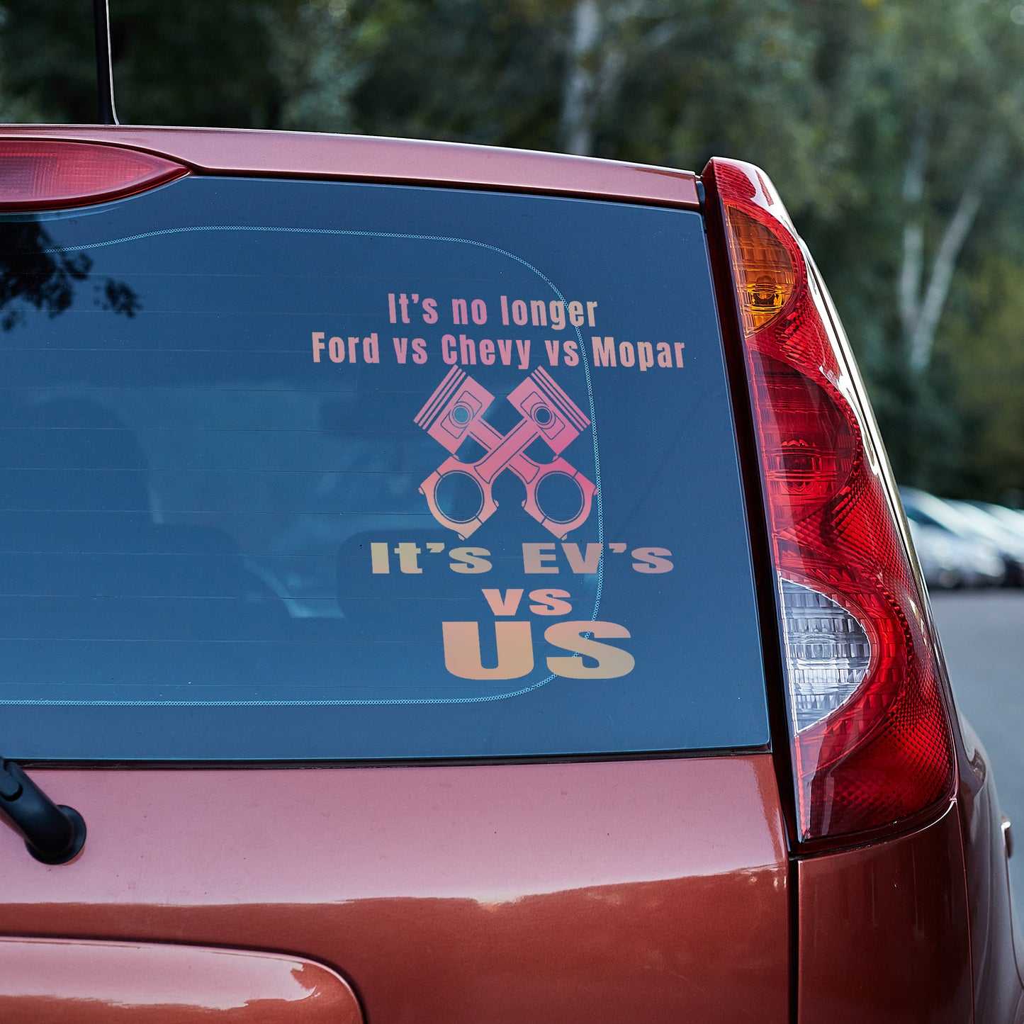 It's EV's VS US Vinyl decal All chevrolet chevy Chevy Strong decal stickers Decals for cars Decals for Trucks FB Fordd honda minivan sticker Mopar SUV decals Toyota truck decals window decal car Window decals window decor