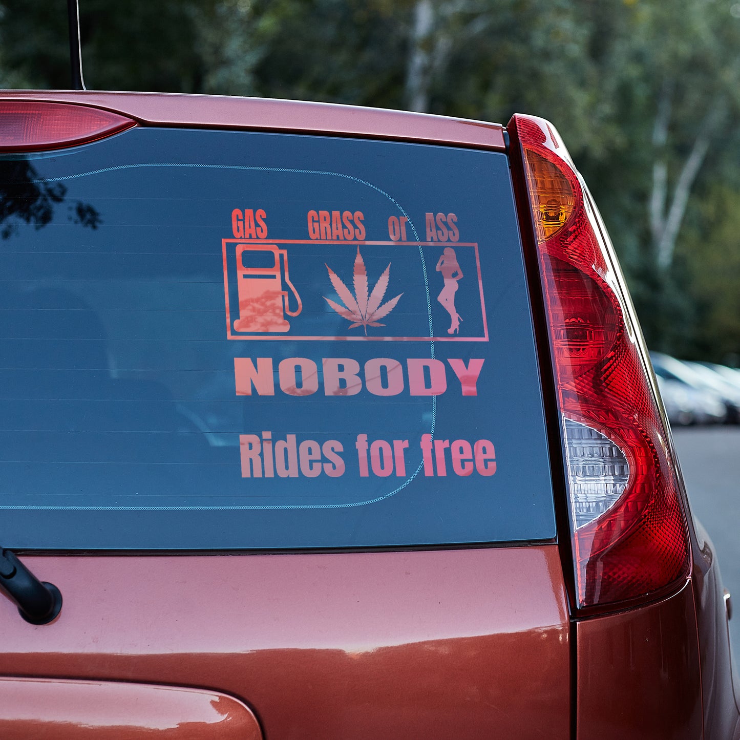 Gas Grass or Ass, nobody rides for free vinyl decal All decal stickers Decals for cars Decals for Trucks decals for tumblers FB gift for her gift for him minivan sticker SUV decals truck decals window decal car Window decals window decor