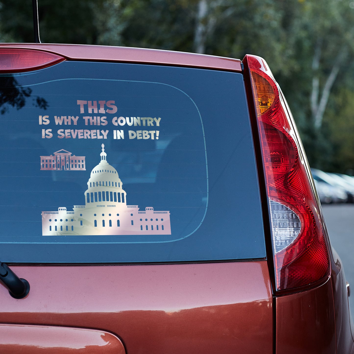 This is why this country is severely in debt Vinyl decal All decal stickers Decals for cars Decals for Trucks decals for tumblers FB minivan sticker SUV decals truck decals window decal car Window decals window decor