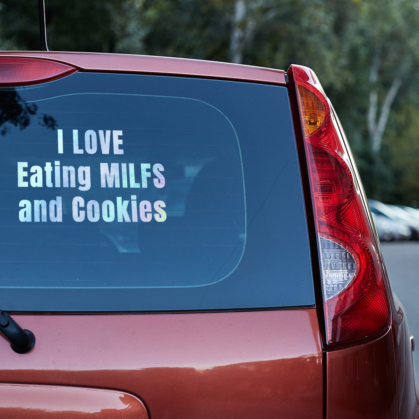 I love eating MILFs and Cookies - Vinyl decal All Car Window Decal FB Funny Decal funny decals for trucks gift for him Sarcastic Humor Truck decal truck decals truck decals for men