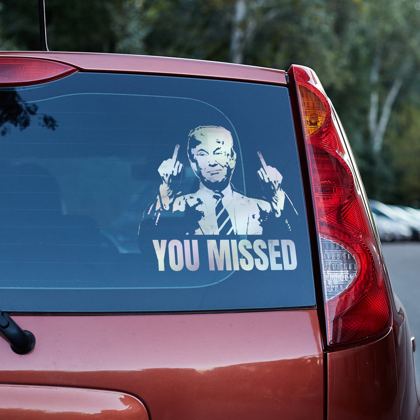 You Missed! Trump vinyl decal decal stickers Decals for cars Decals for Trucks decals for tumblers Donald Trump freedom liberty maga minivan sticker SUV decals truck decals Trump window decal car Window decals window decor You missed