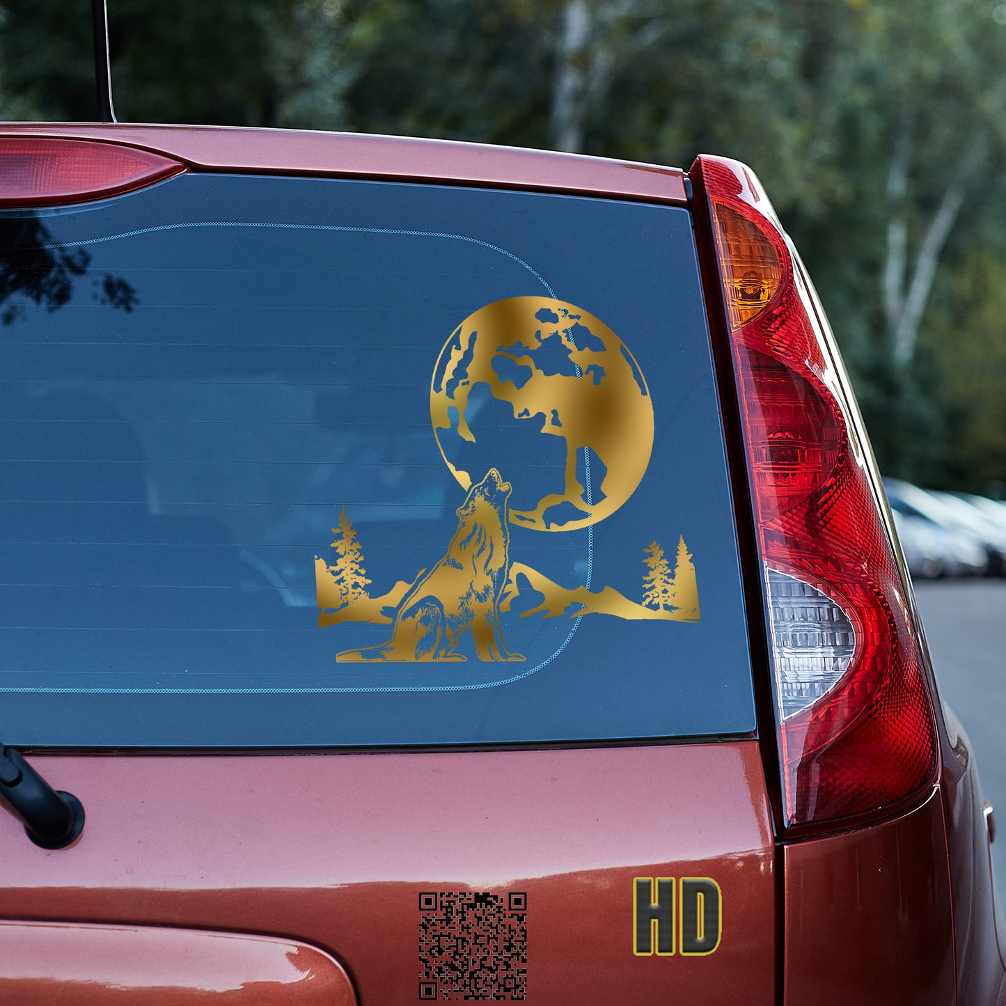 Wolf howling in the moon Vinyl decal All decal stickers Decals for cars Decals for Trucks FB minivan sticker nature SUV decals truck decals window decal car Window decals window decor