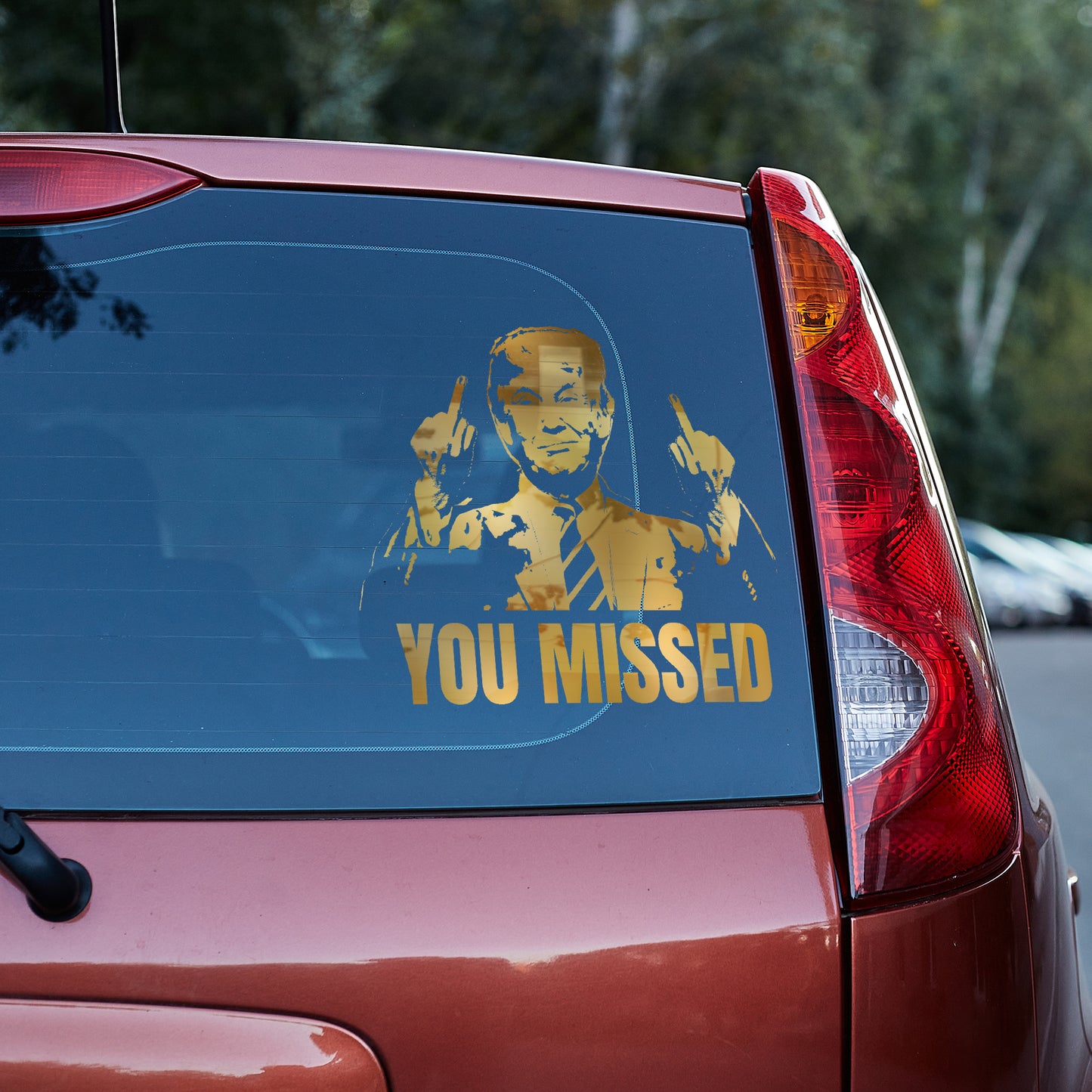 You Missed! Trump vinyl decal decal stickers Decals for cars Decals for Trucks decals for tumblers Donald Trump freedom liberty maga minivan sticker SUV decals truck decals Trump window decal car Window decals window decor You missed