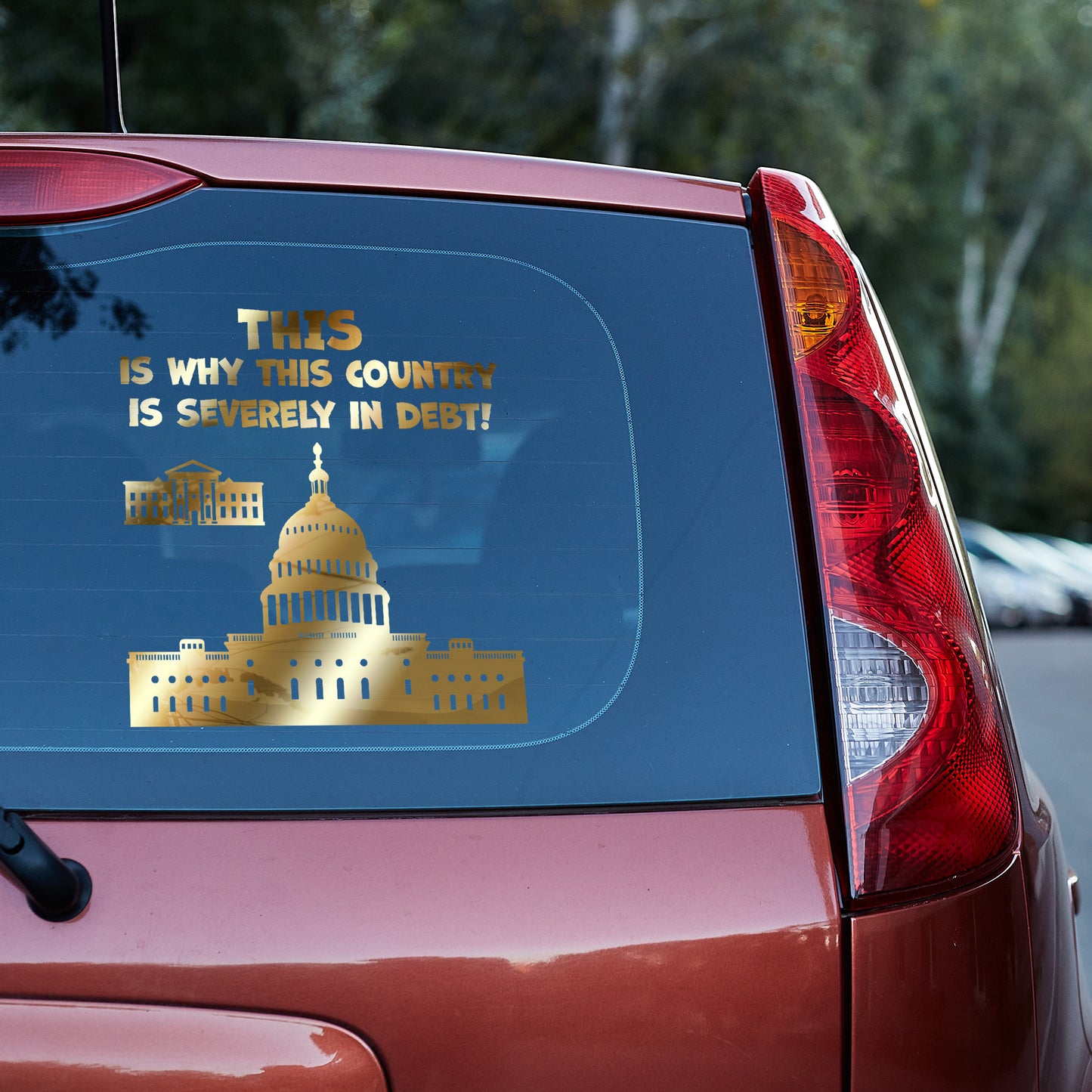 This is why this country is severely in debt Vinyl decal All decal stickers Decals for cars Decals for Trucks decals for tumblers FB minivan sticker SUV decals truck decals window decal car Window decals window decor