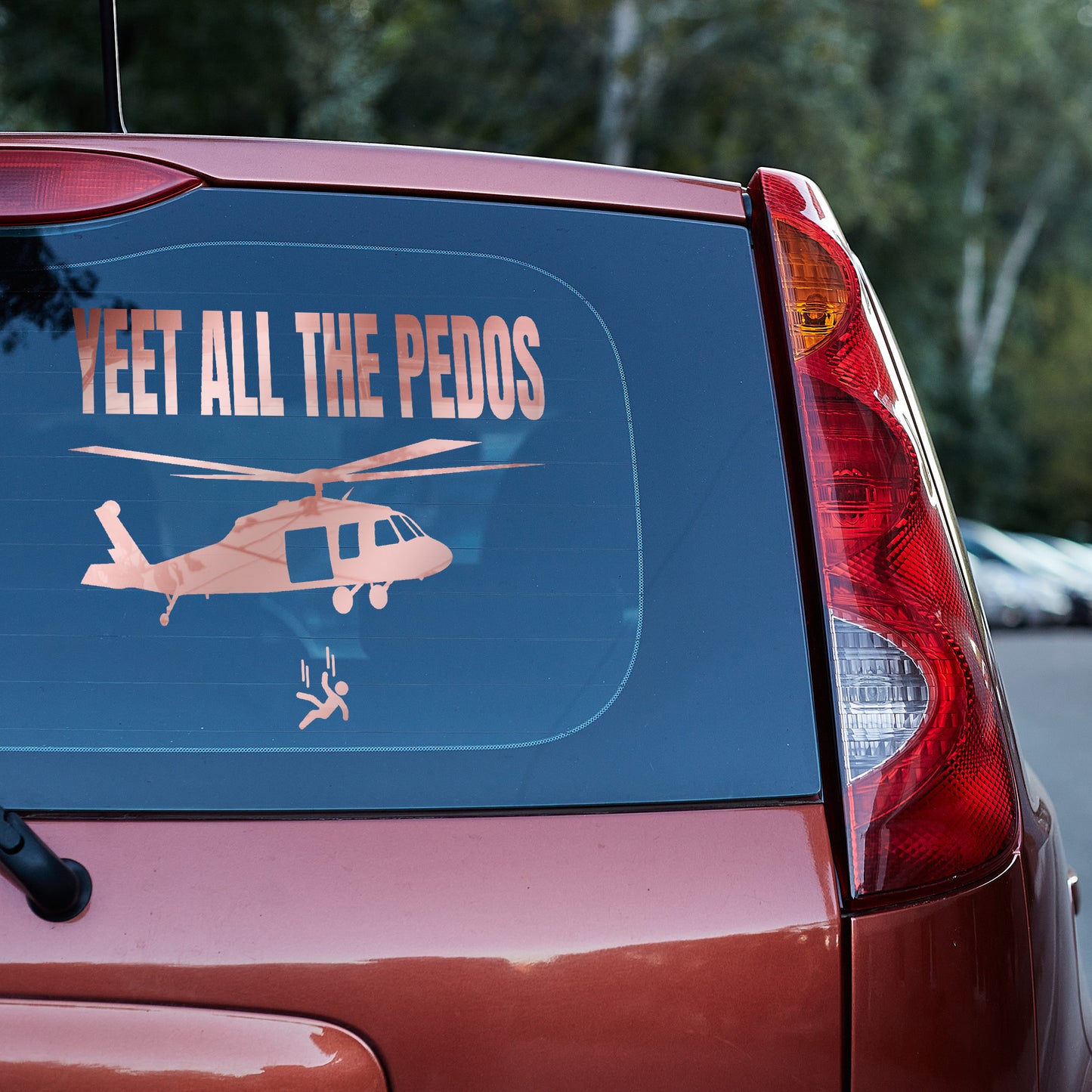 yeet all the Pedos Vinyl Decal Diddy Epstein Epstein Client List p diddy window decal window sticker