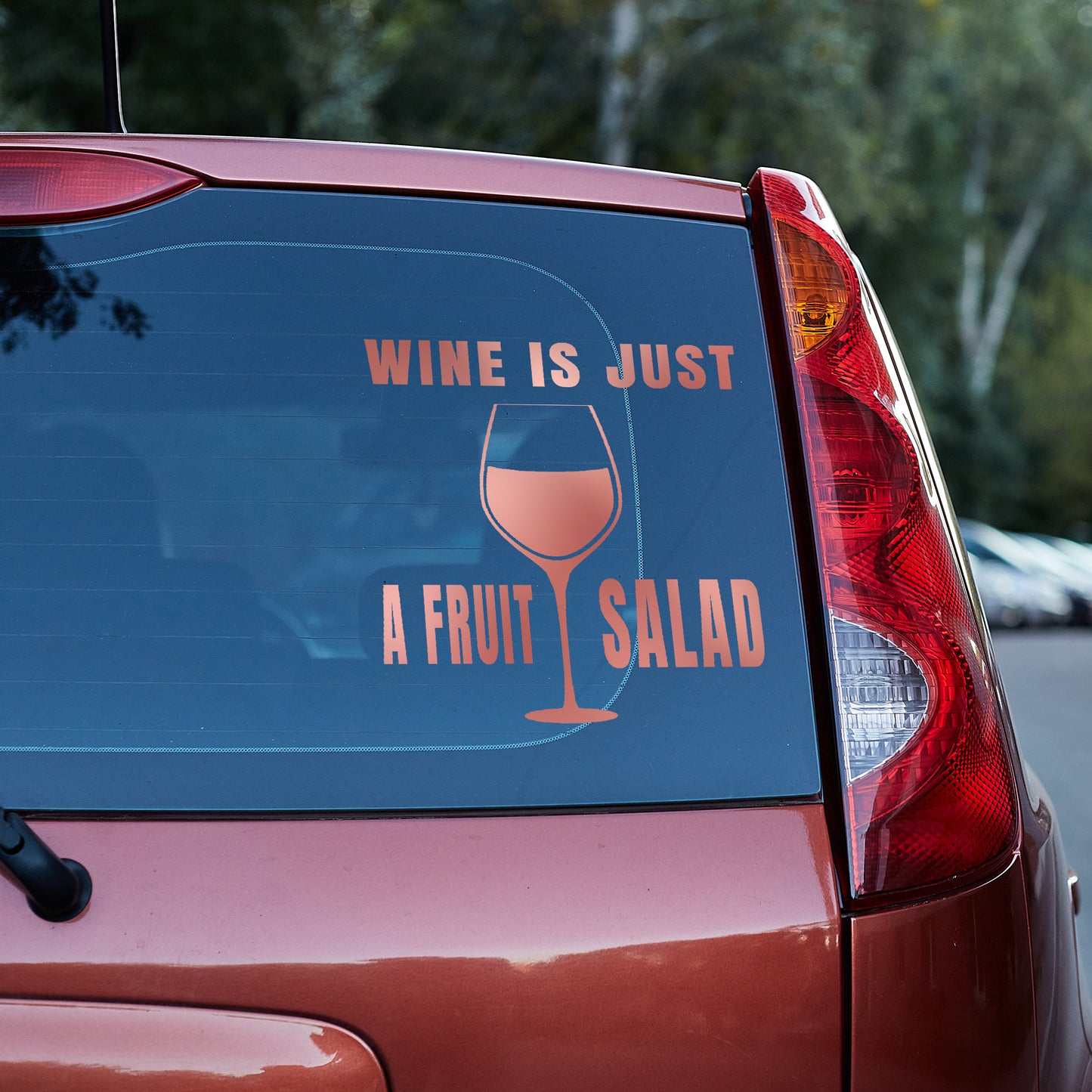 Wine is just a fruit salad Vinyl decal All decal stickers Decals for cars Decals for Trucks decals for tumblers FB freedom liberty minivan sticker SUV decals truck decals window decal car Window decals window decor