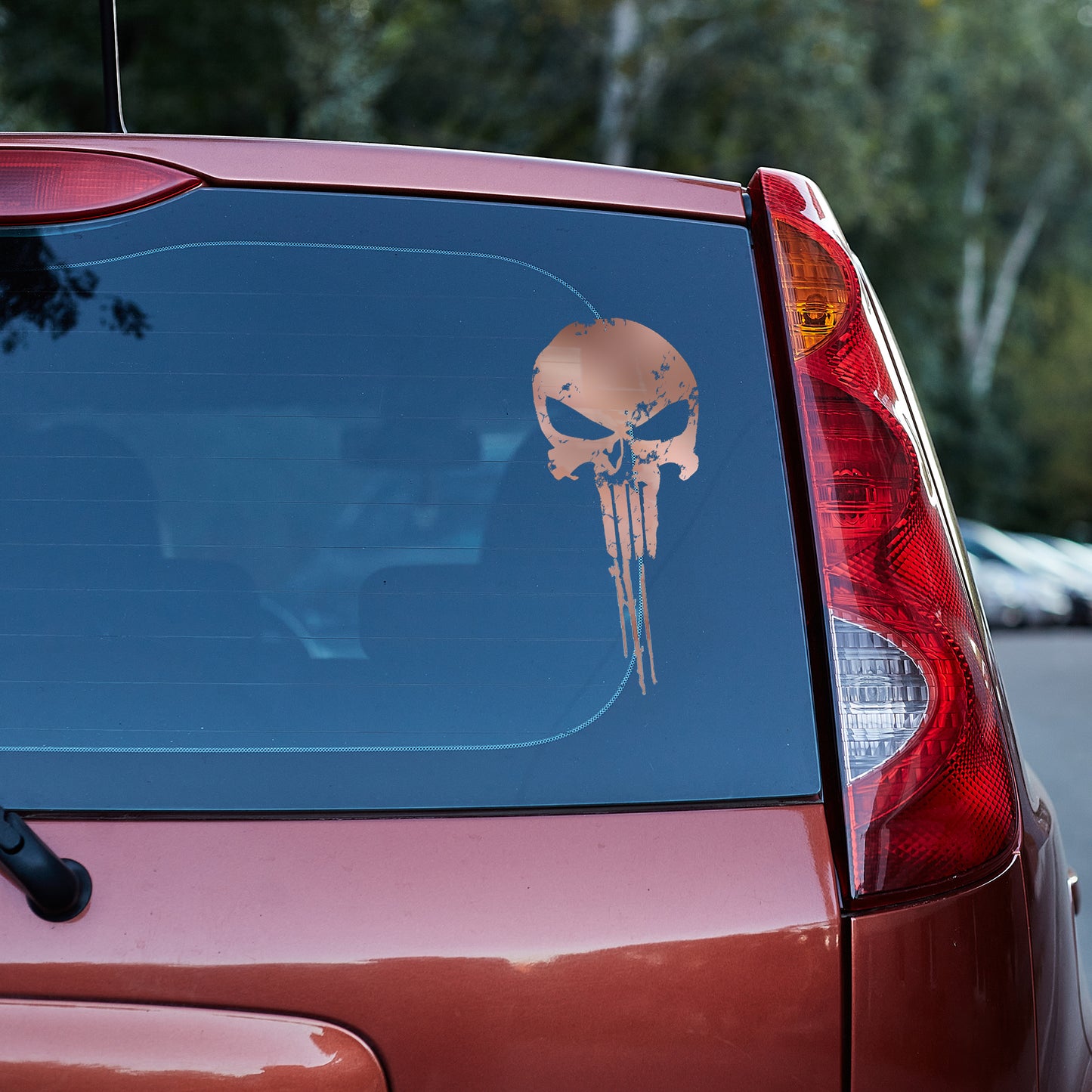 Distressed Punisher vinyl decal All Car Window Decal distressed FB Gift For Her Him laptop decal liberty skull skull sticker truck decals truck decals country truck decals for men van decals