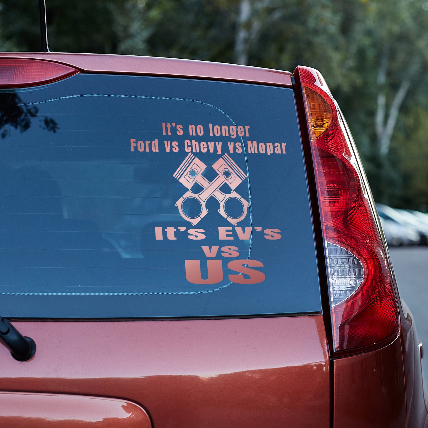 It's EV's VS US Vinyl decal All chevrolet chevy Chevy Strong decal stickers Decals for cars Decals for Trucks FB Fordd honda minivan sticker Mopar SUV decals Toyota truck decals window decal car Window decals window decor