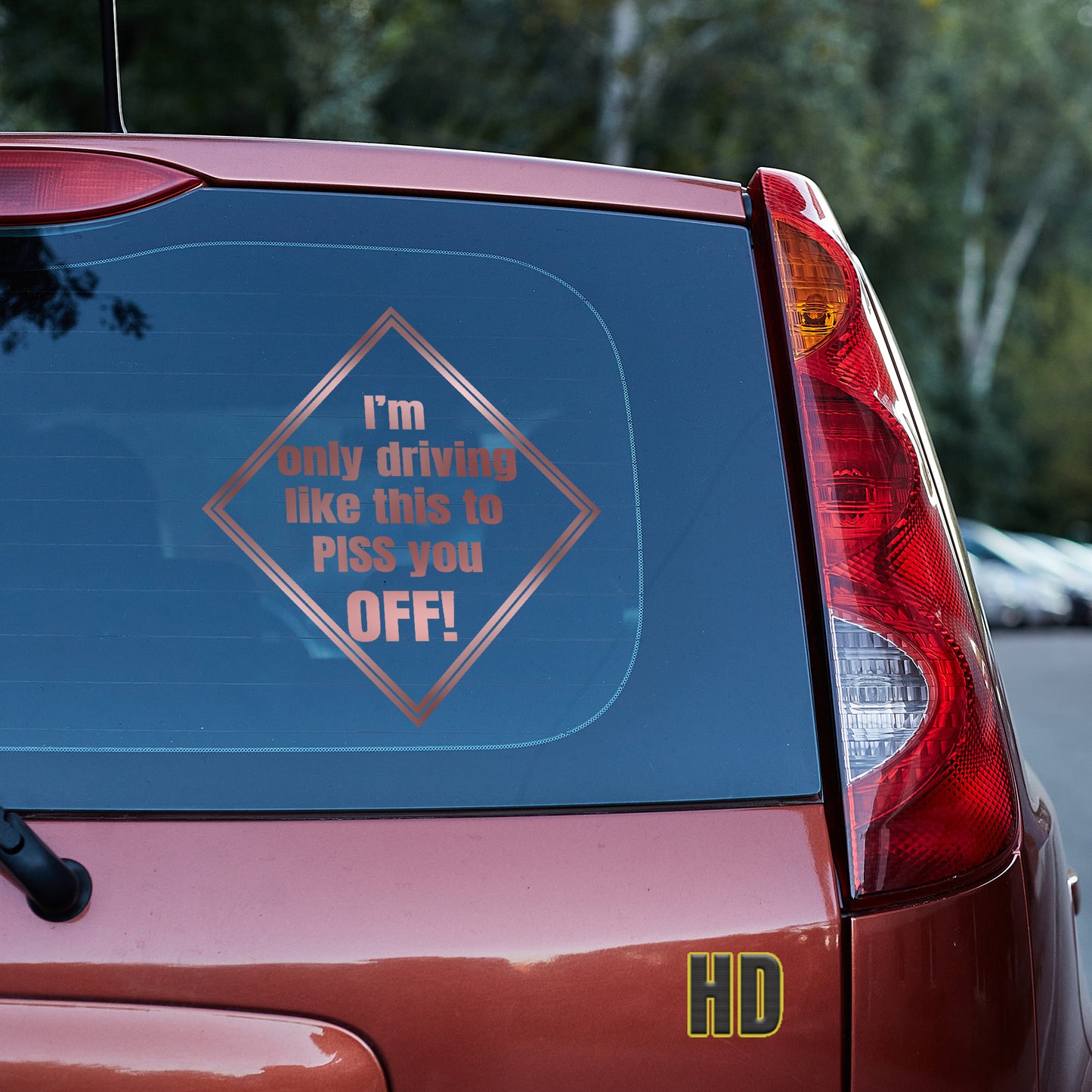I am only driving this way to piss you off! Vinyl decal All decal stickers Decals for cars Decals for Trucks FB minivan sticker road rage SUV decals truck decals window decal car Window decals window decor