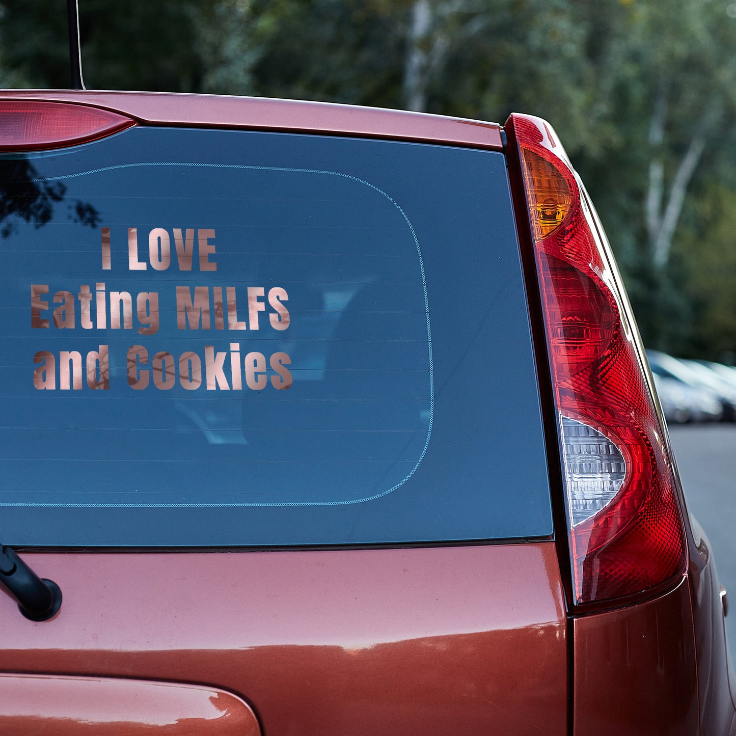 I love eating MILFs and Cookies - Vinyl decal All Car Window Decal FB Funny Decal funny decals for trucks gift for him Sarcastic Humor Truck decal truck decals truck decals for men