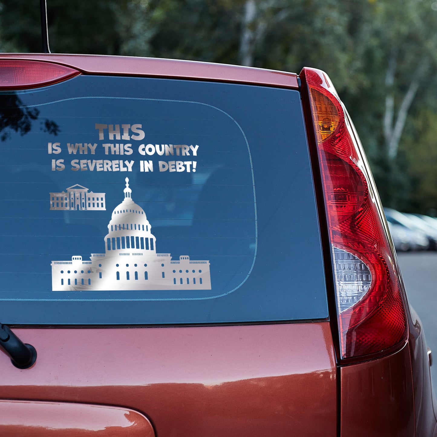 This is why this country is severely in debt Vinyl decal All decal stickers Decals for cars Decals for Trucks decals for tumblers FB minivan sticker SUV decals truck decals window decal car Window decals window decor