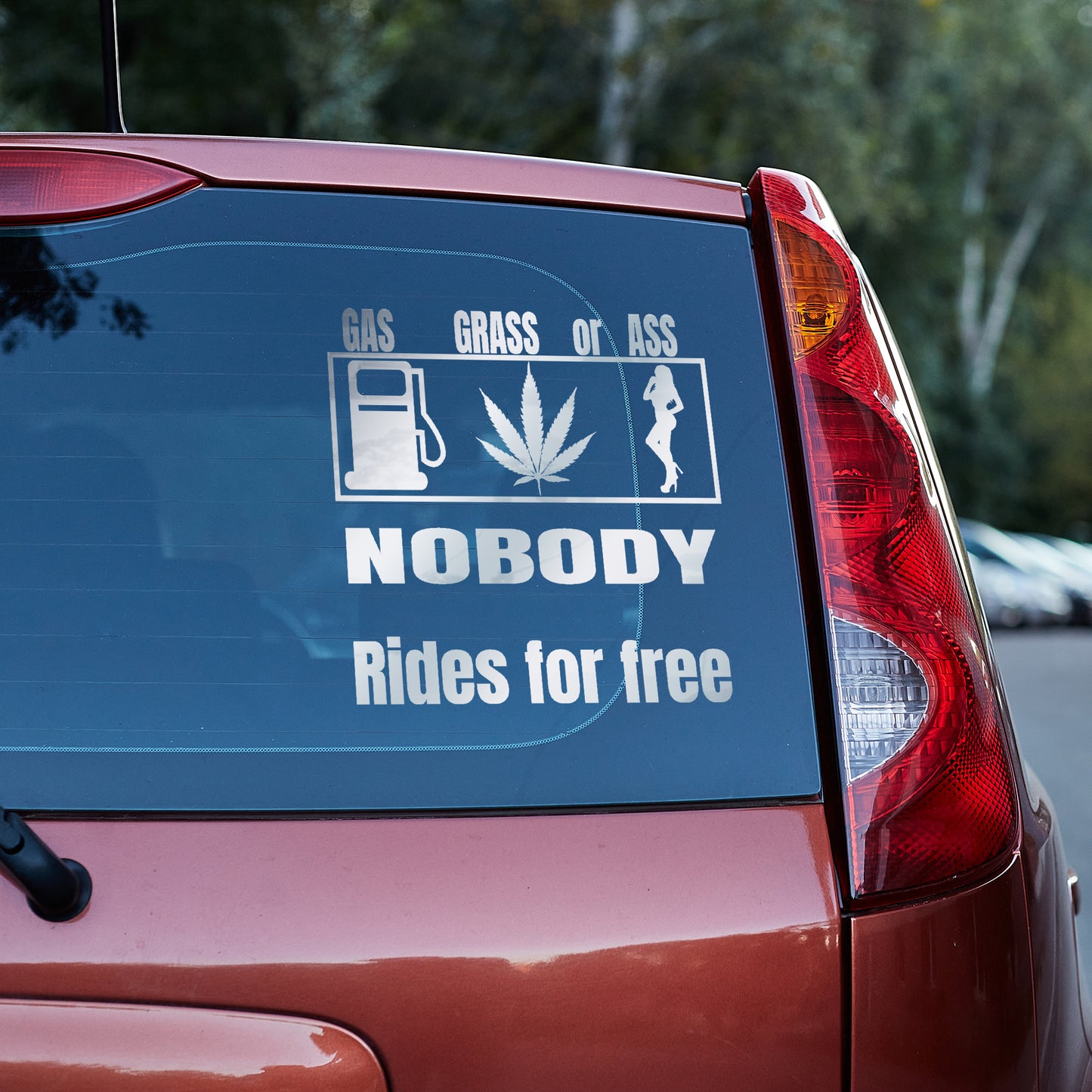 Gas Grass or Ass, nobody rides for free vinyl decal All decal stickers Decals for cars Decals for Trucks decals for tumblers FB gift for her gift for him minivan sticker SUV decals truck decals window decal car Window decals window decor