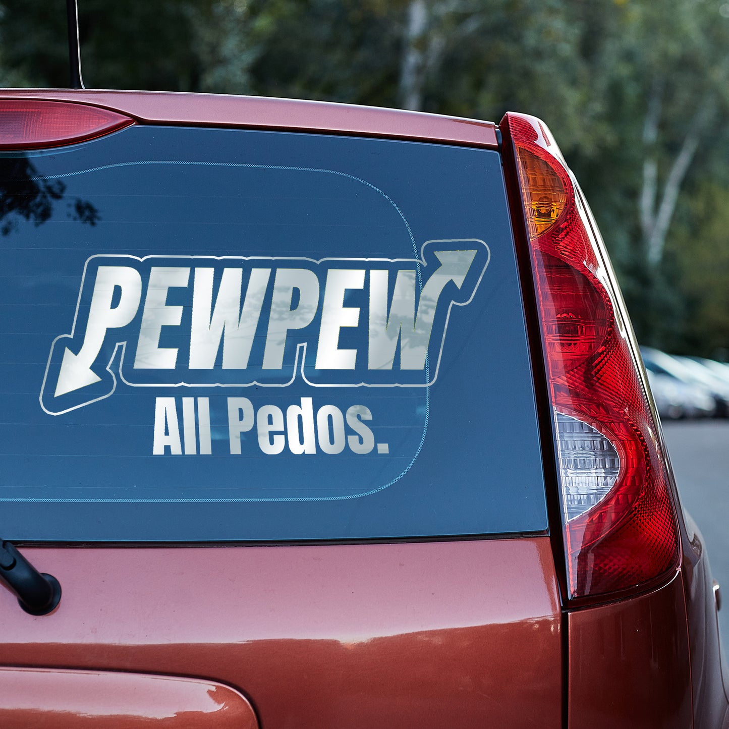 Pew Pew ALL Pedos vinyl decal car decal decal for cars decal for trucks Decals for cars Decals for Trucks decals for tumblers decals for vehicles door decal funny decals p diddy Window decals