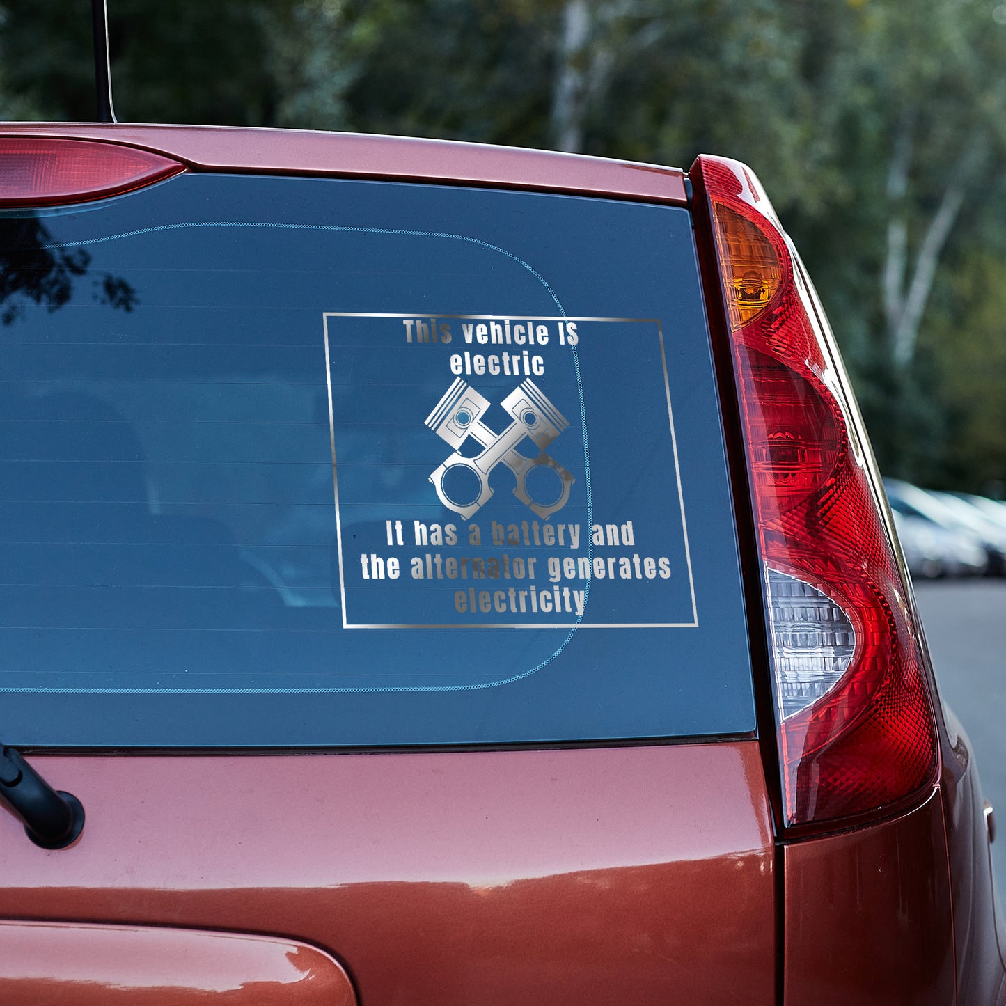 This vehicle IS electric vinyl decal All boss gift car decor dads day gift FB gift for dad gift for grandpa gift for her gift for him gift for husband gift for mom gift for sister gift for wife moms gift Unique gift Vinyl Vinyl decals vinyl sticker Vinyl stickers window decal window sticker
