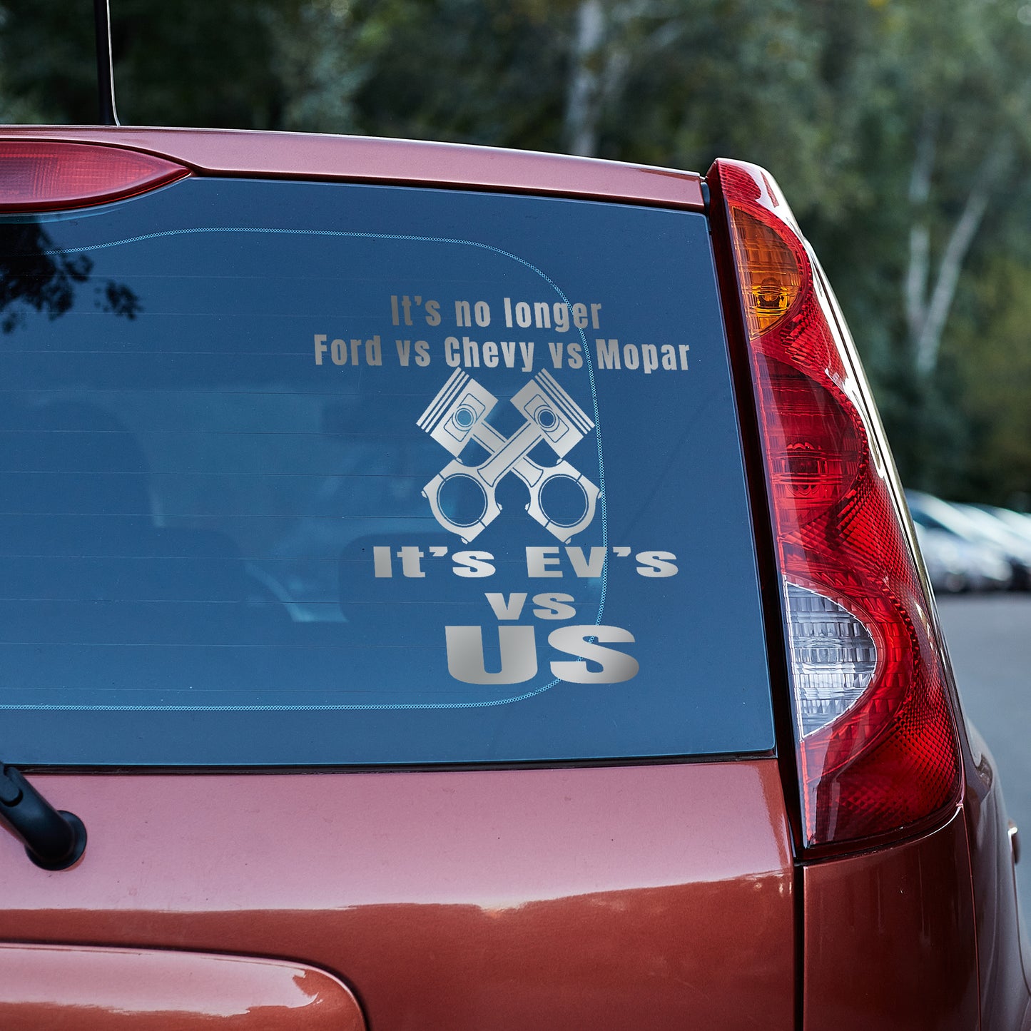 It's EV's VS US Vinyl decal All chevrolet chevy Chevy Strong decal stickers Decals for cars Decals for Trucks FB Fordd honda minivan sticker Mopar SUV decals Toyota truck decals window decal car Window decals window decor