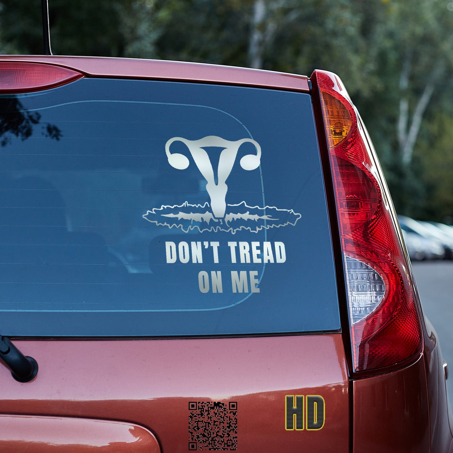 Don't tread on me Vinyl decal decal stickers Decals for cars Decals for Trucks minivan sticker RBG SUV decals truck decals Uterus window decal car Window decals window decor Woman's body