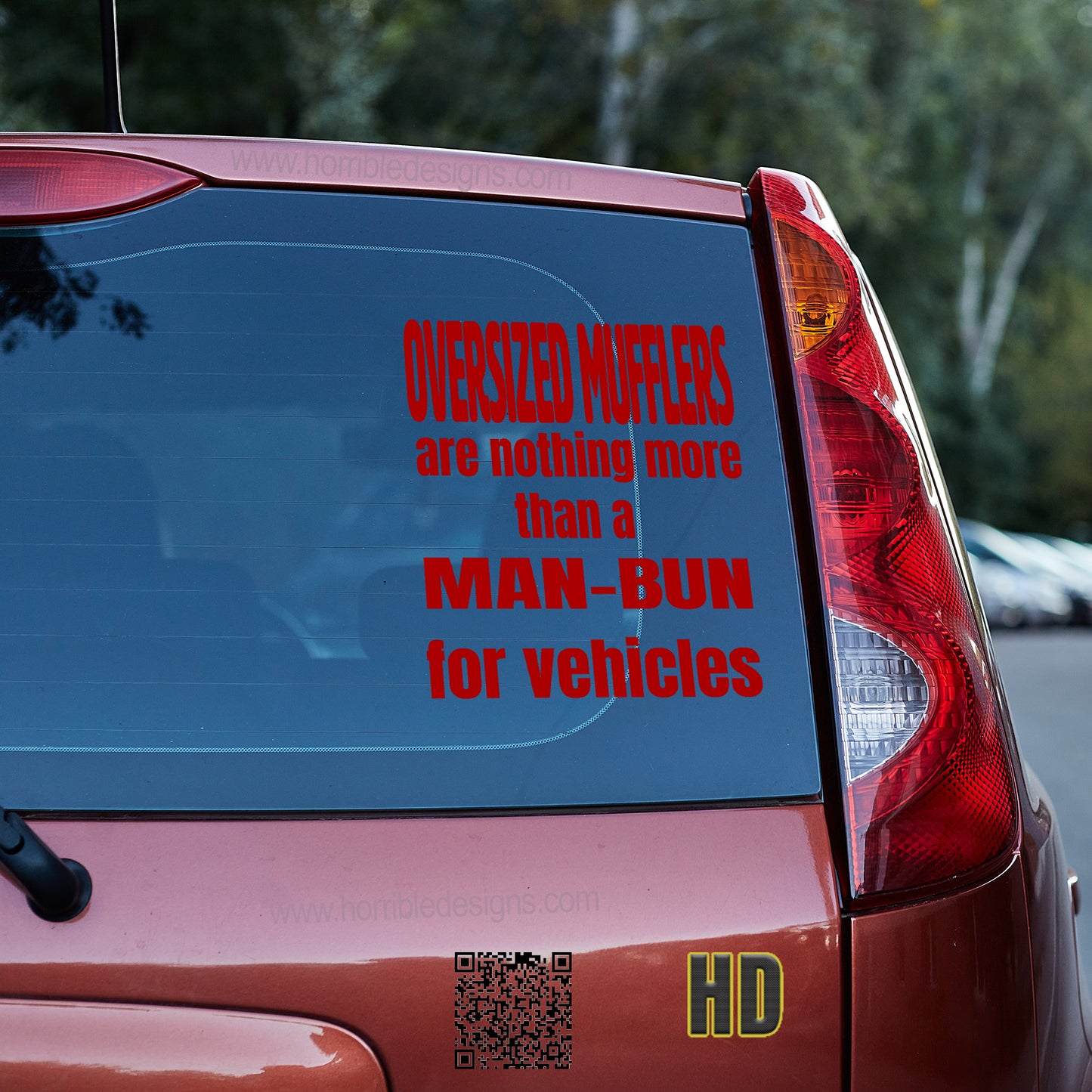 Oversized mufflers are just man-buns for vehicles Vinyl decal All decal stickers Decals for cars Decals for Trucks FB minivan sticker SUV decals truck decals window decal car Window decals window decor