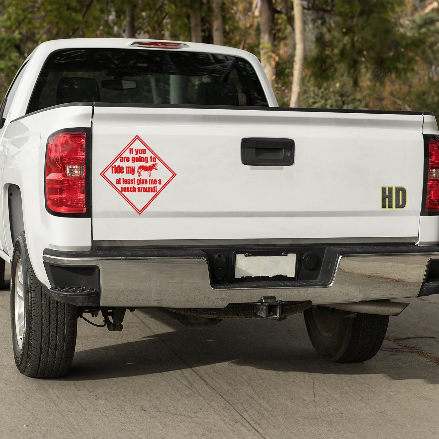 If you are going to ride my ass at least give me a reach around! Vinyl decal All decal stickers Decals for cars Decals for Trucks FB minivan sticker road rage SUV decals truck decals window decal car Window decals window decor