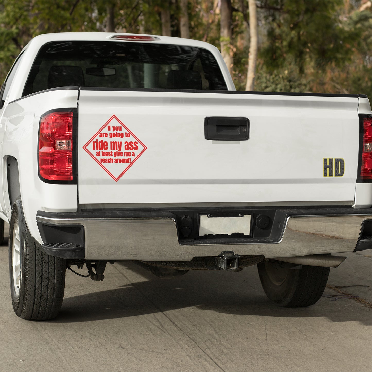 If you are going to ride my ass at least give me a reach around! 2 Vinyl decal All decal stickers Decals for cars Decals for Trucks FB minivan sticker road rage SUV decals truck decals window decal car Window decals window decor