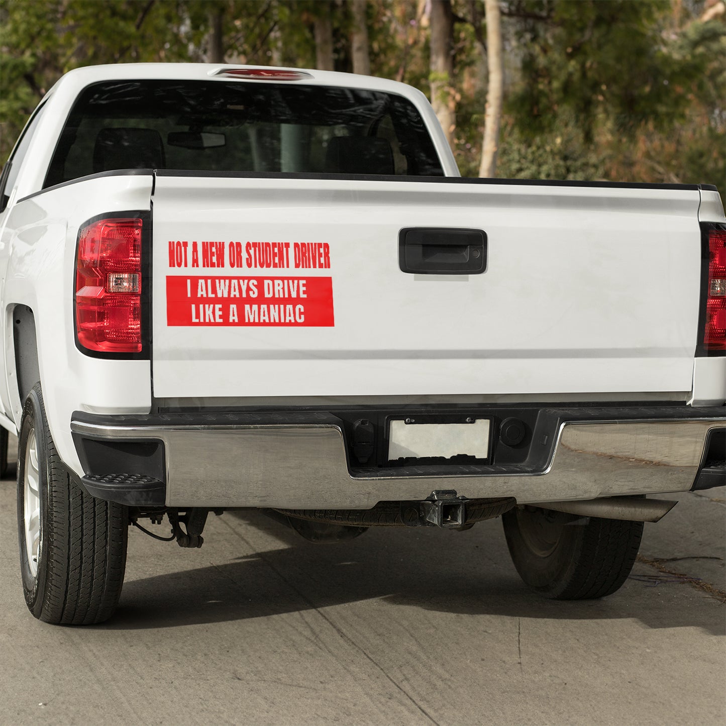 Not a new or student driver, I always drive like a maniac Vinyl decal All decal stickers Decals for cars Decals for Trucks FB minivan sticker new driver SUV decals truck decals window decal car Window decals window decor