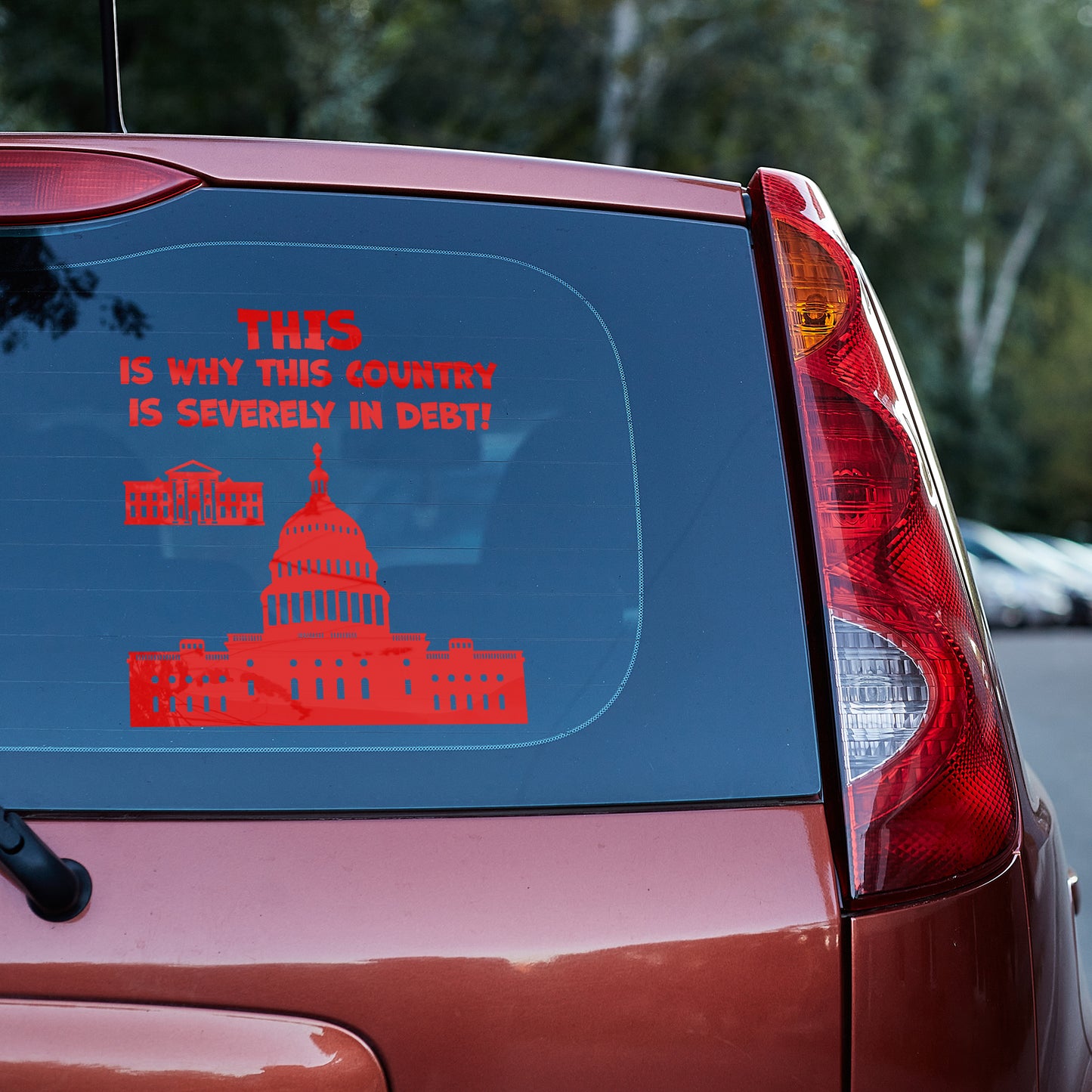 This is why this country is severely in debt Vinyl decal All decal stickers Decals for cars Decals for Trucks decals for tumblers FB minivan sticker SUV decals truck decals window decal car Window decals window decor