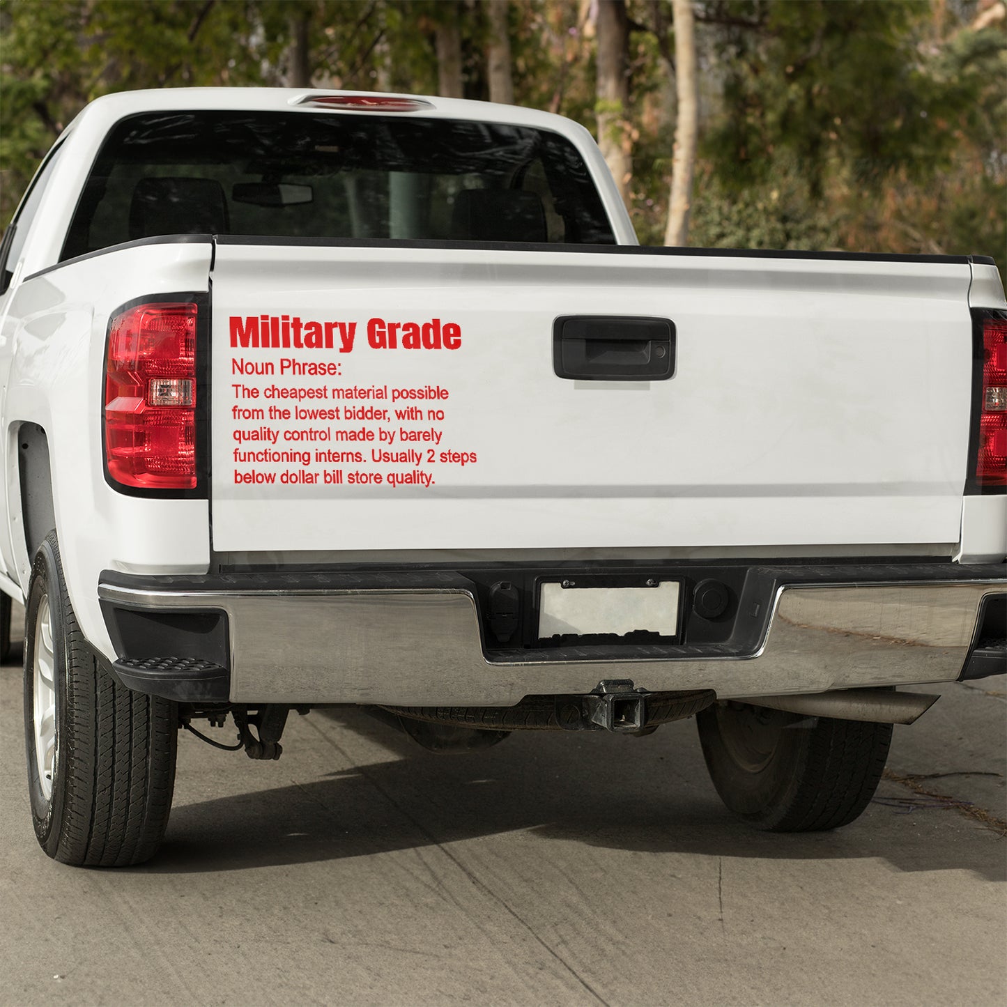 Military grade, it's not the flex you think it is vinyl decal adult beverage All decal stickers Decals for cars Decals for Trucks FB minivan sticker Potato vodka SUV decals truck decals window decal car Window decals window decor