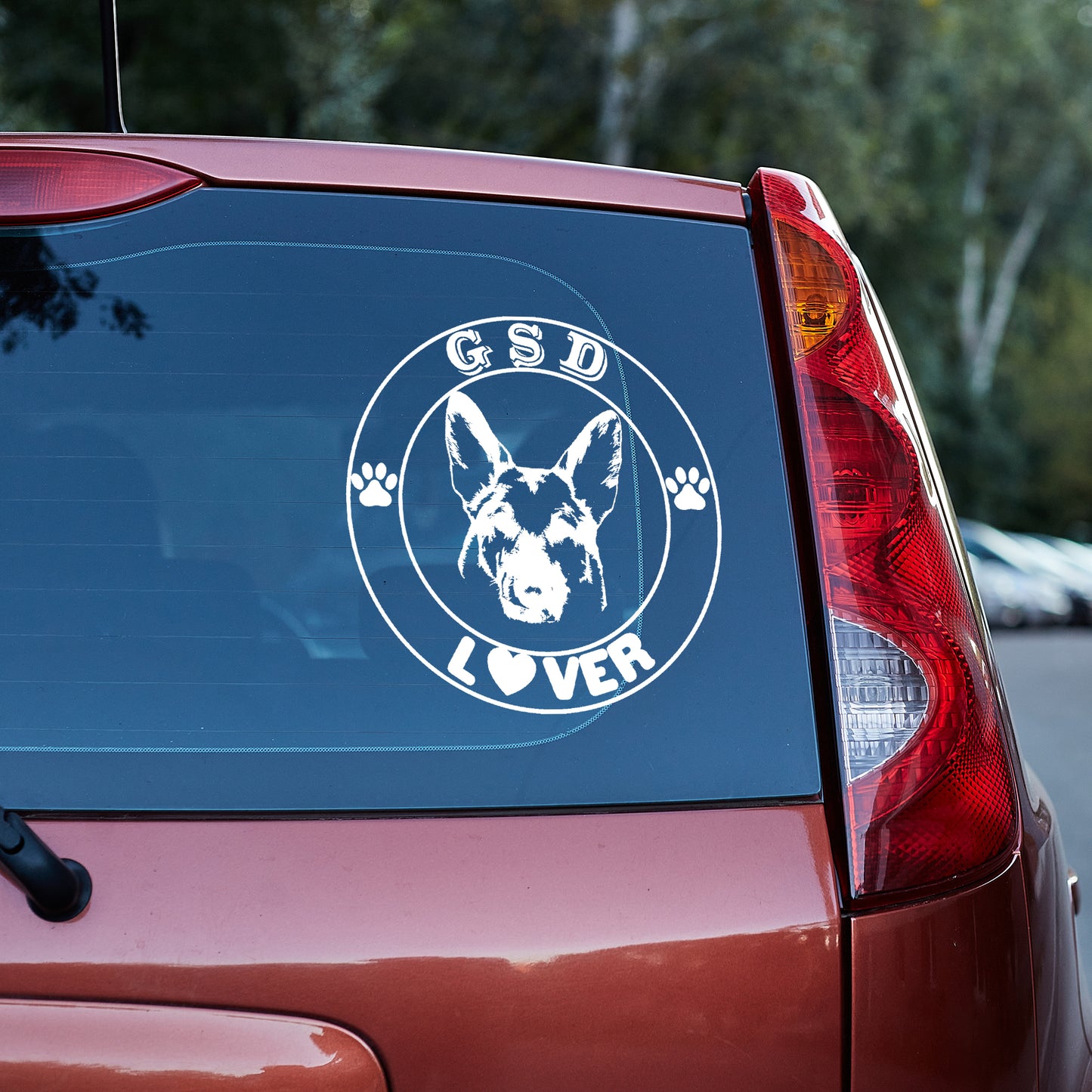 GSD (German Shepherd Dog) Lover vinyl decal All decal stickers Decals for cars Decals for Trucks decals for tumblers Dog Lover FB freedom German Shepherd liberty minivan sticker SUV decals truck decals window decal car Window decals window decor