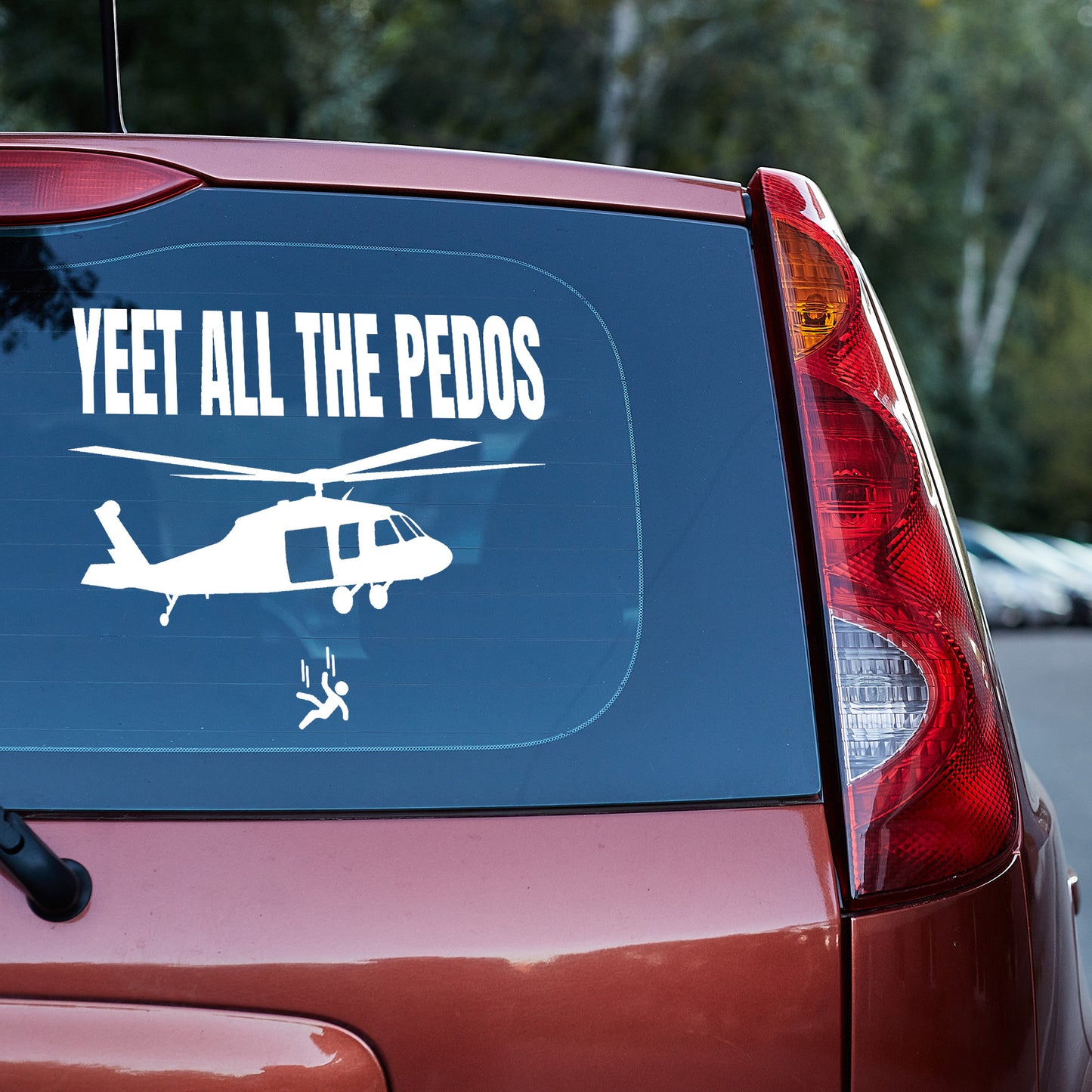 yeet all the Pedos Vinyl Decal Diddy Epstein Epstein Client List p diddy window decal window sticker