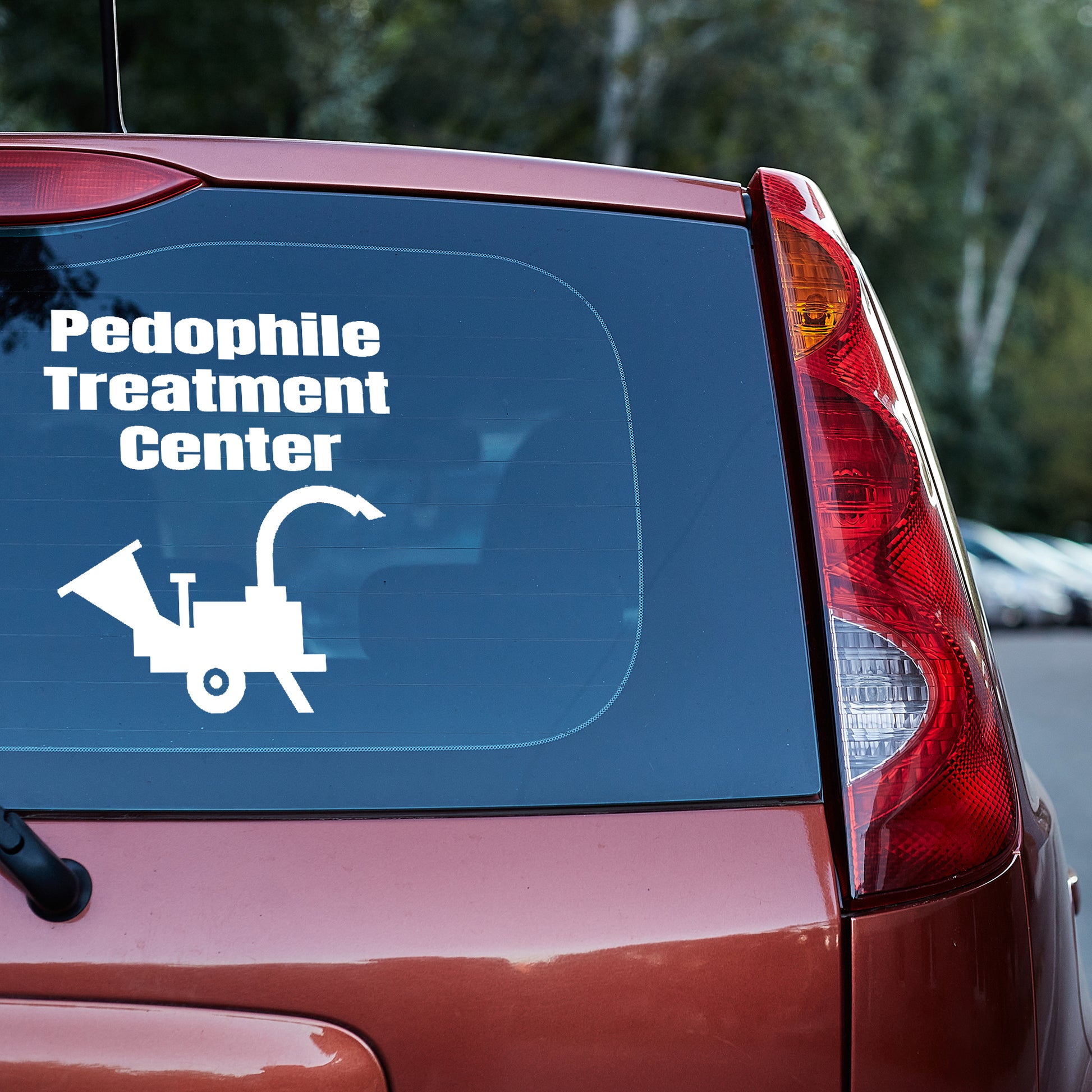 Pedophile Treatment Center vinyl decal car decal decal for cars decal for trucks Decals for cars Decals for Trucks decals for tumblers decals for vehicles door decal funny decals p diddy Window decals