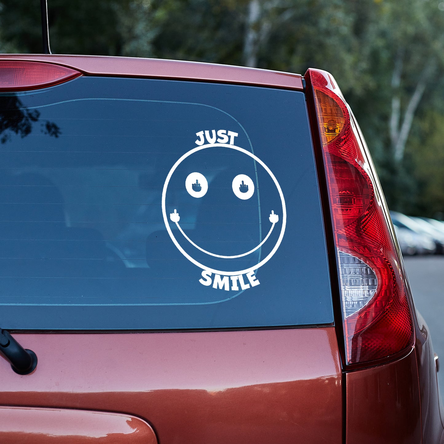 Just smile funny Vinyl decal All decal stickers Decals for cars Decals for Trucks decals for tumblers FB freedom liberty minivan sticker SUV decals truck decals window decal car Window decals window decor
