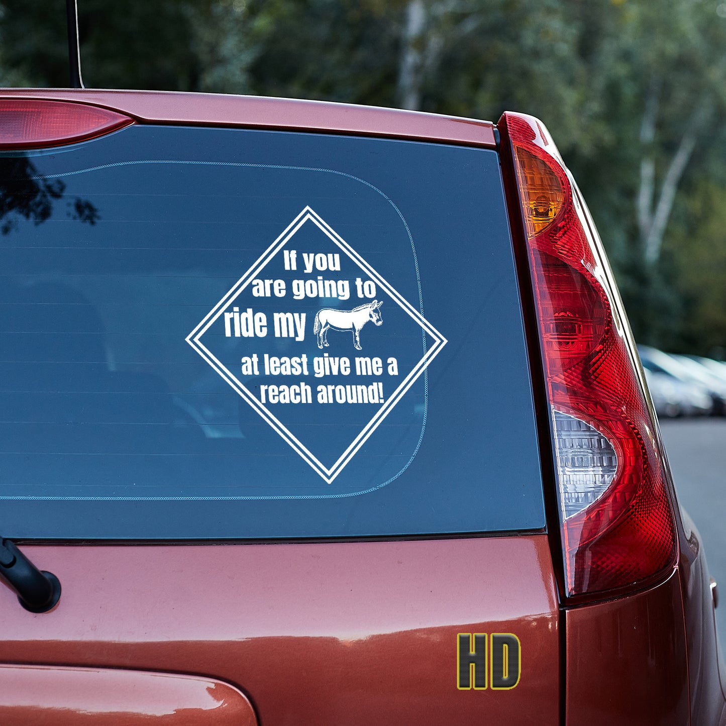 If you are going to ride my ass at least give me a reach around! Vinyl decal All decal stickers Decals for cars Decals for Trucks FB minivan sticker road rage SUV decals truck decals window decal car Window decals window decor