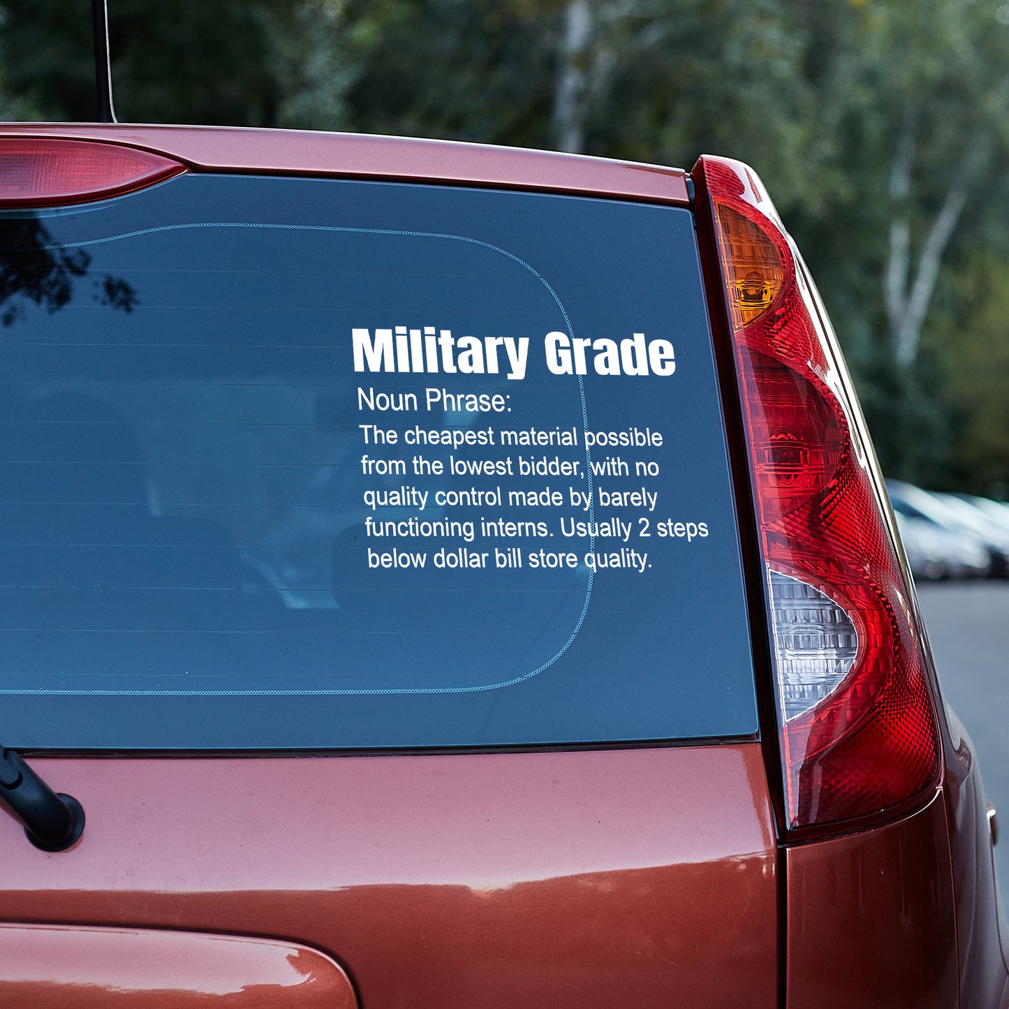 Military grade, it's not the flex you think it is vinyl decal adult beverage All decal stickers Decals for cars Decals for Trucks FB minivan sticker Potato vodka SUV decals truck decals window decal car Window decals window decor