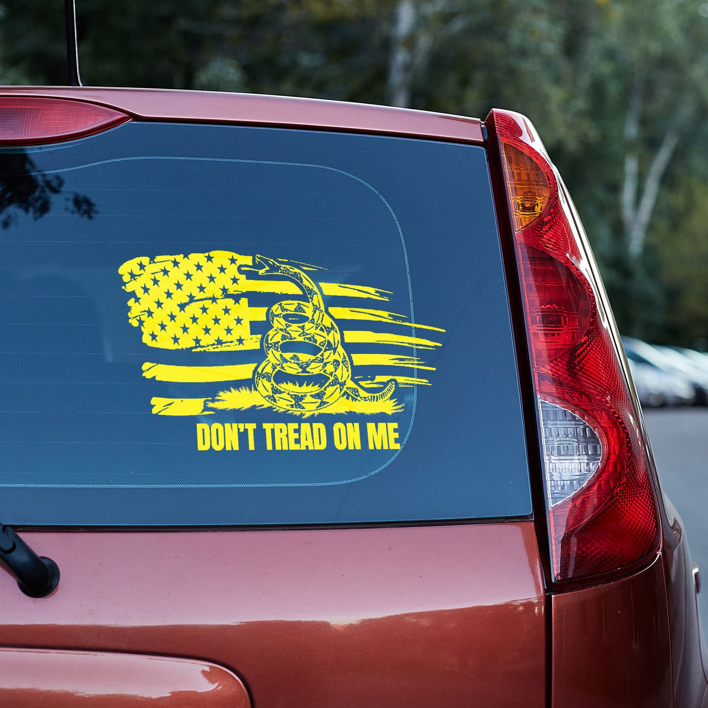 Don't tread on me Vinyl decal 2nd amendment car decal Gadsden snake liberty liberty snake Truck decal truck decals Vehicle decal